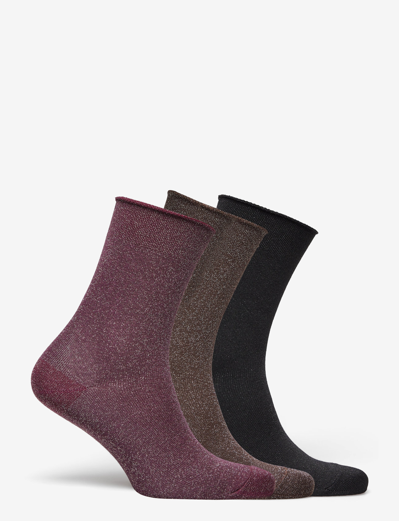 mp Denmark - Lucinda socks 3-pack - grape skin - 1