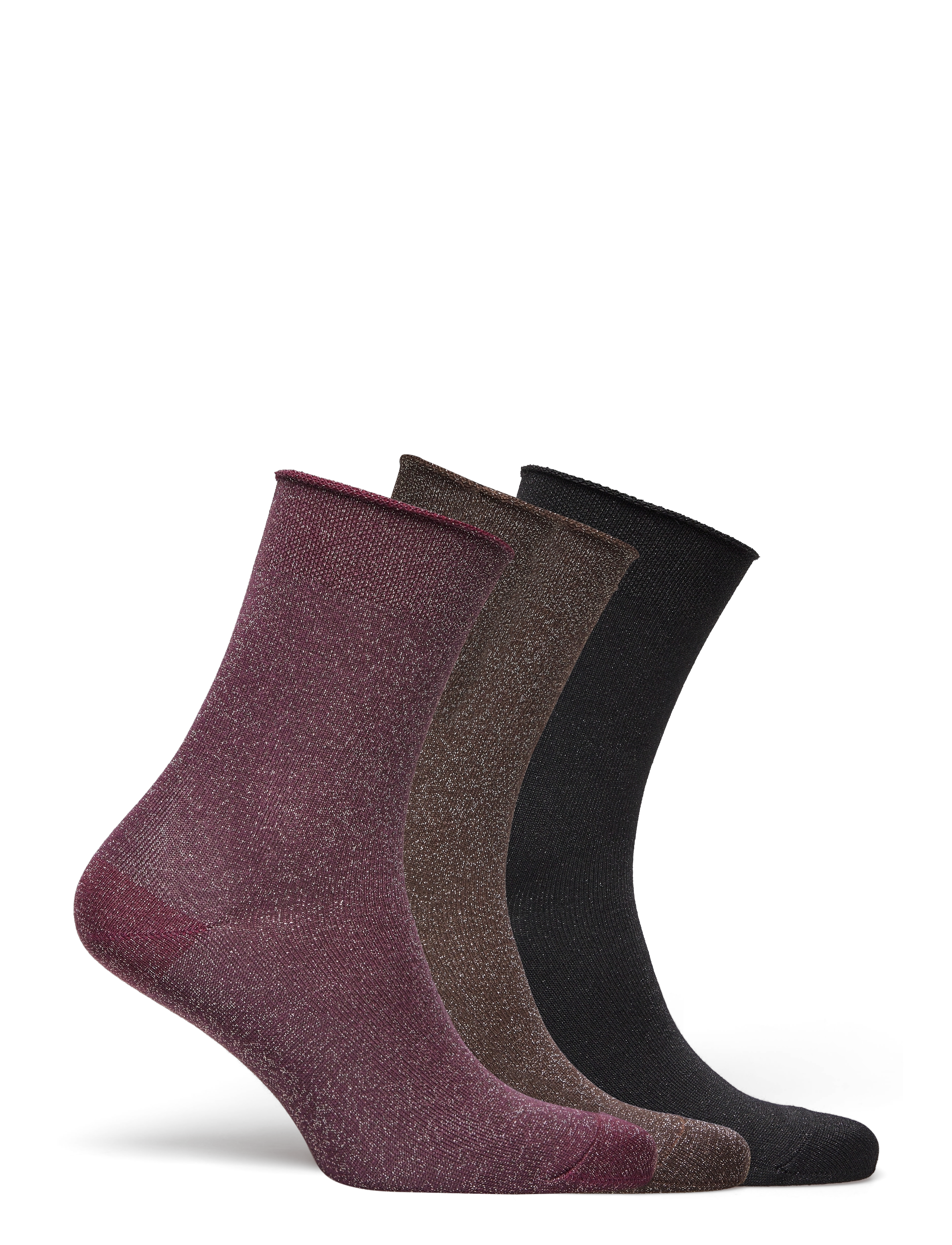 mp Denmark - Lucinda socks 3-pack - grape skin - 1