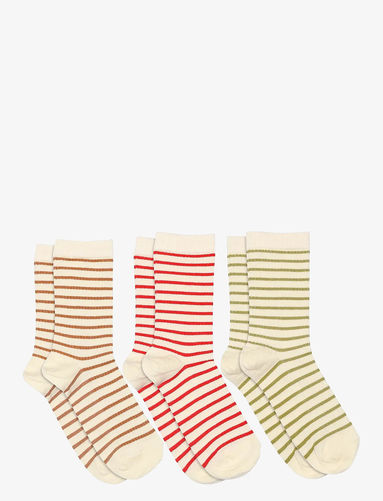 mp Denmark - Lydia socks 3-pack - tomato - 0