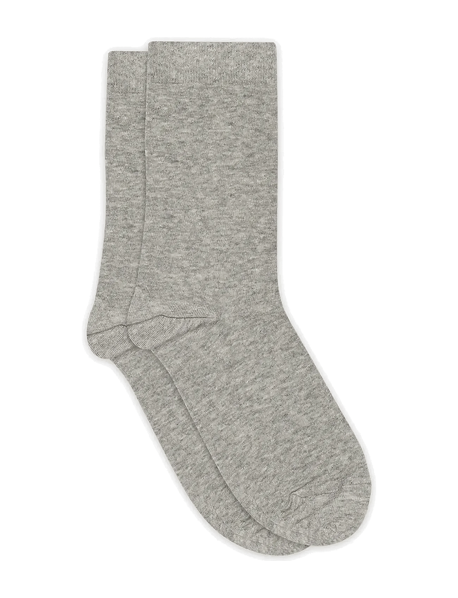 mp Denmark - Fine cotton socks - klassikalised sokid - grey melange - 0