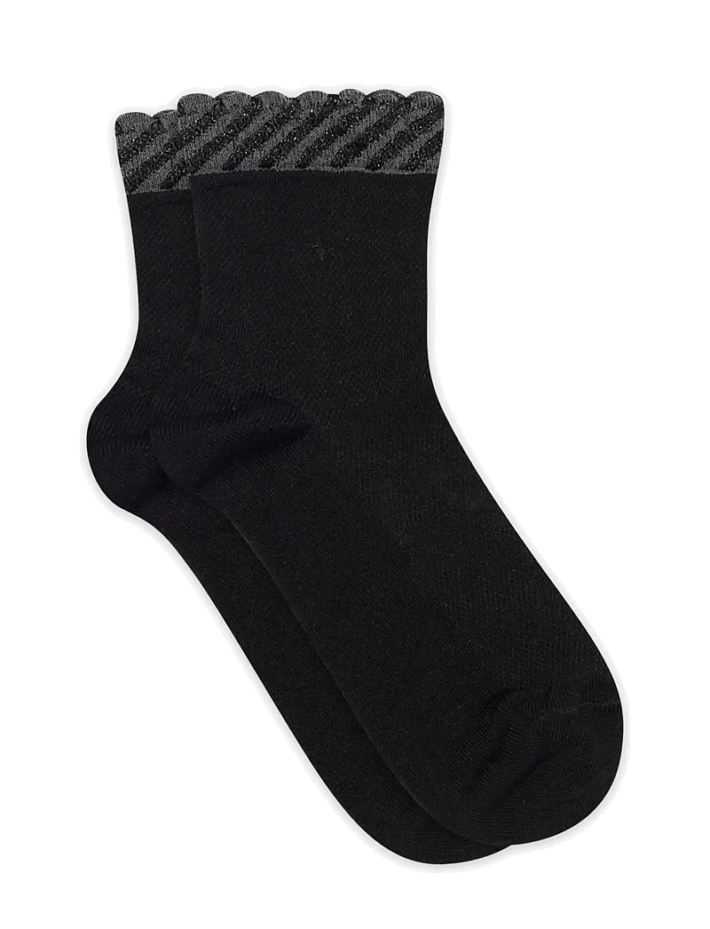 mp Denmark - Dina short socks - sneackersocken - black - 0