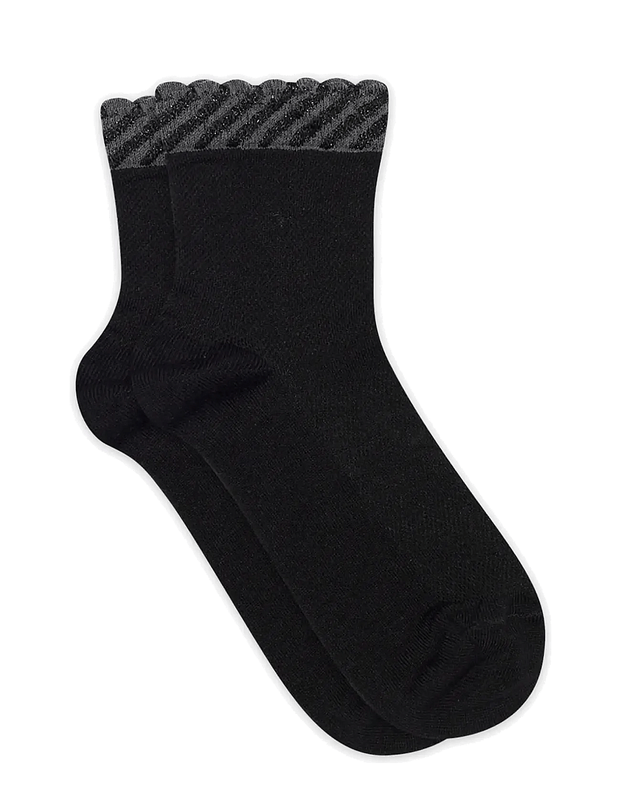 mp Denmark - Dina short socks - Ökklasokkar - black - 0