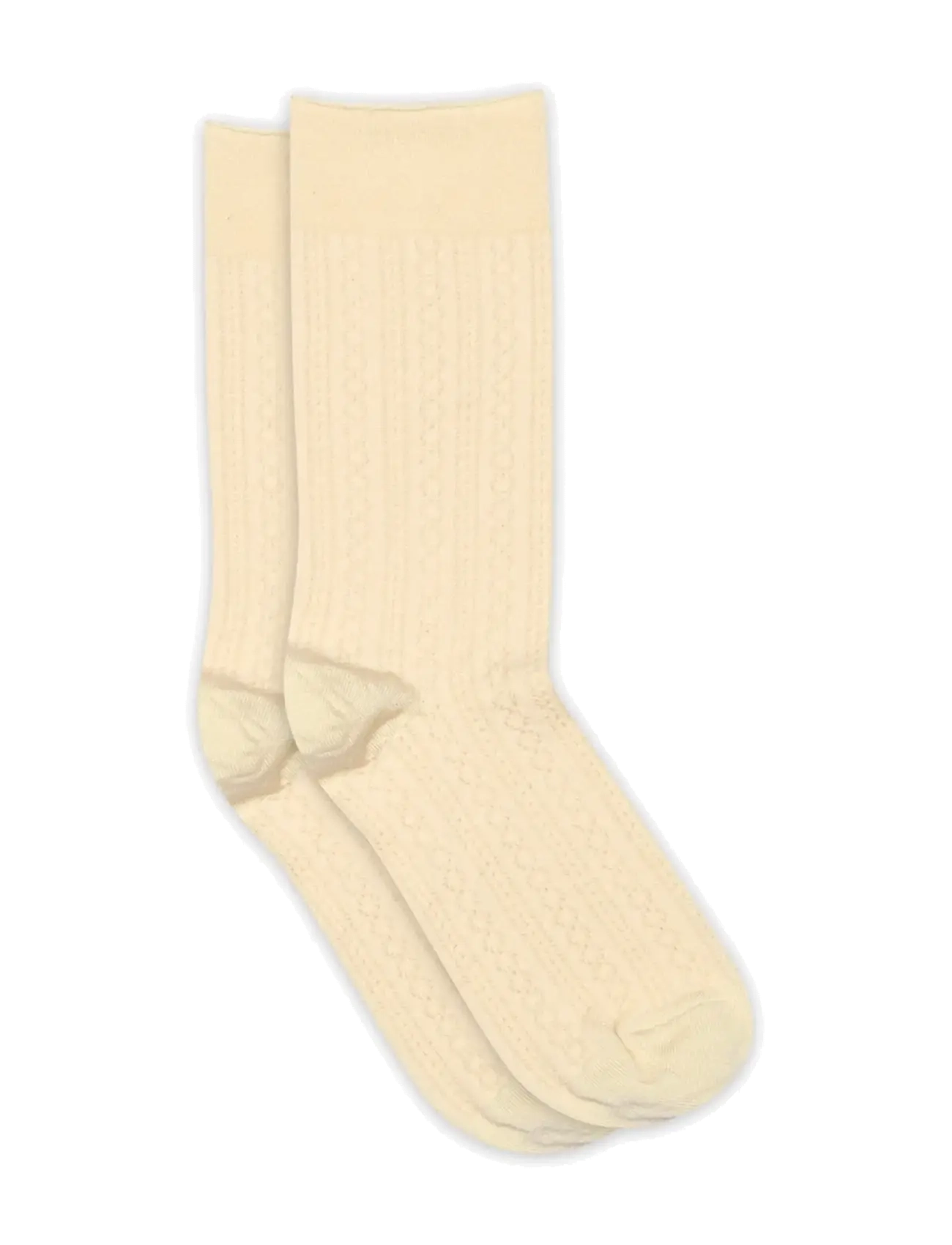 mp Denmark Pauline socks - Almindelige strømper - ECRU / yellow