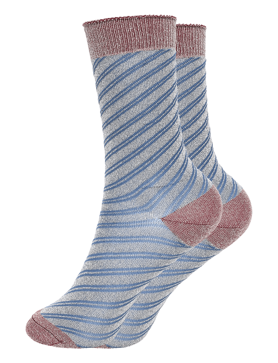 mp Denmark - Else glitter socks - klassikalised sokid - dark demin - 0