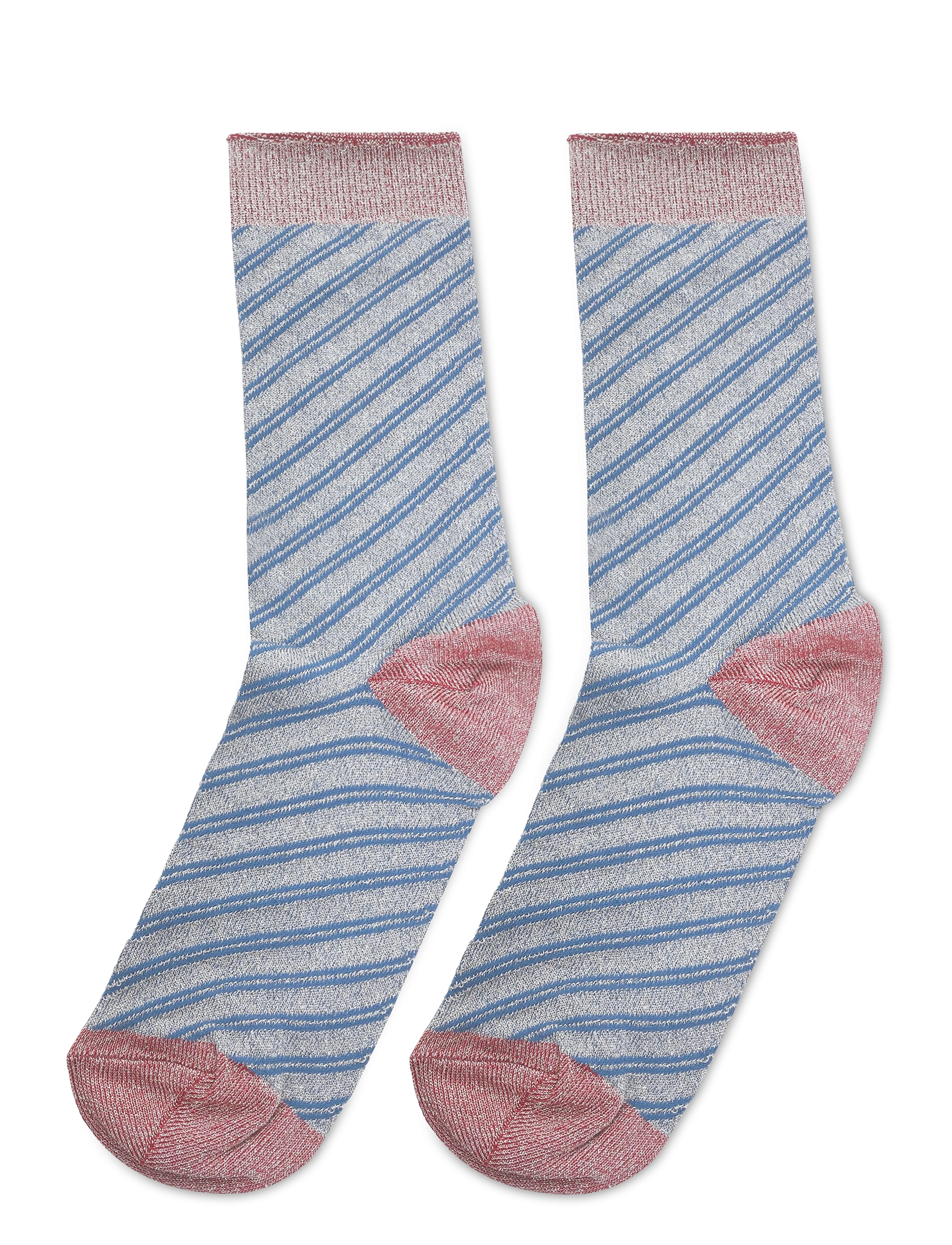 mp Denmark - Else glitter socks - vanliga strumpor - dark demin - 1