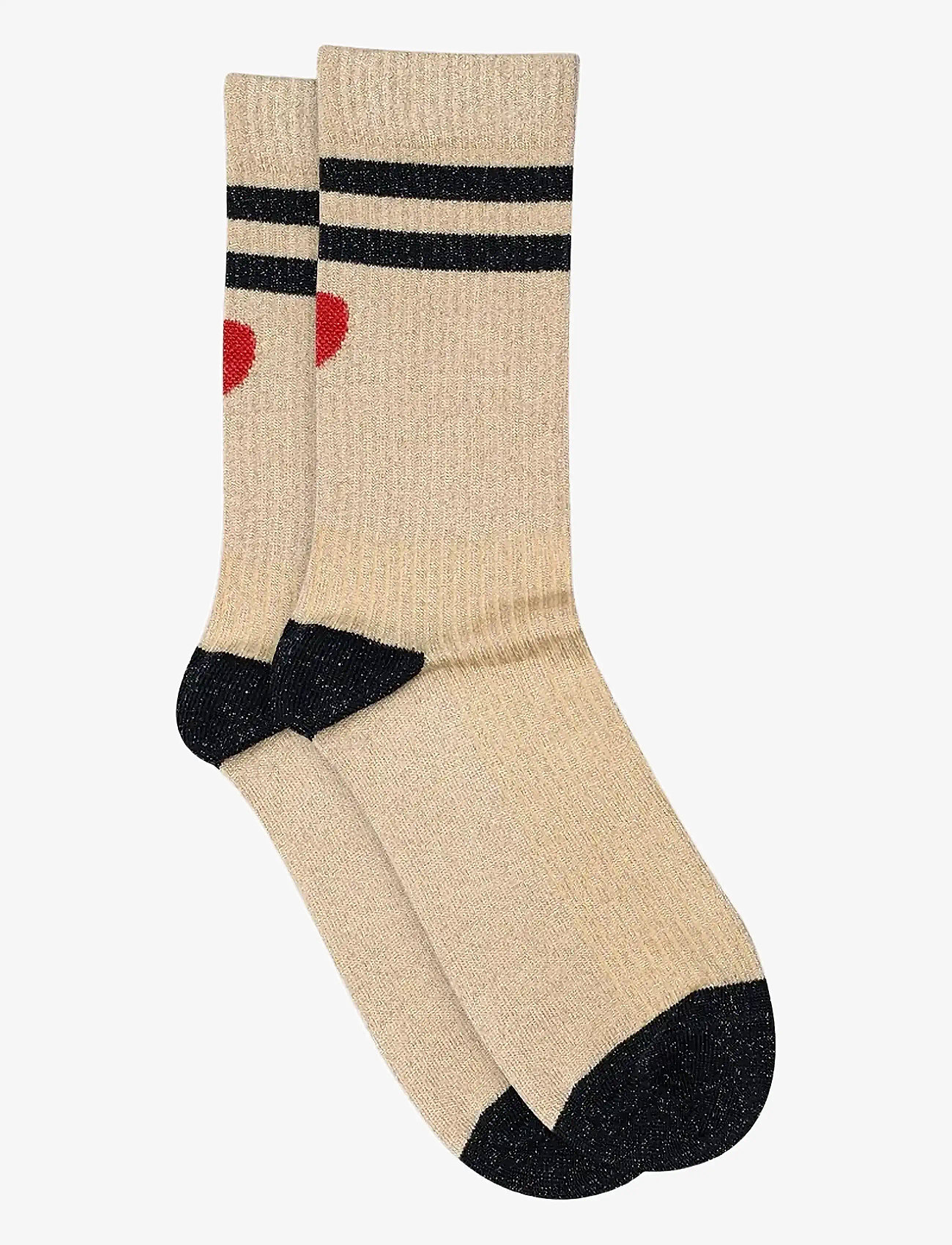 mp Denmark - Elga glitter socks - champagne beige - 0