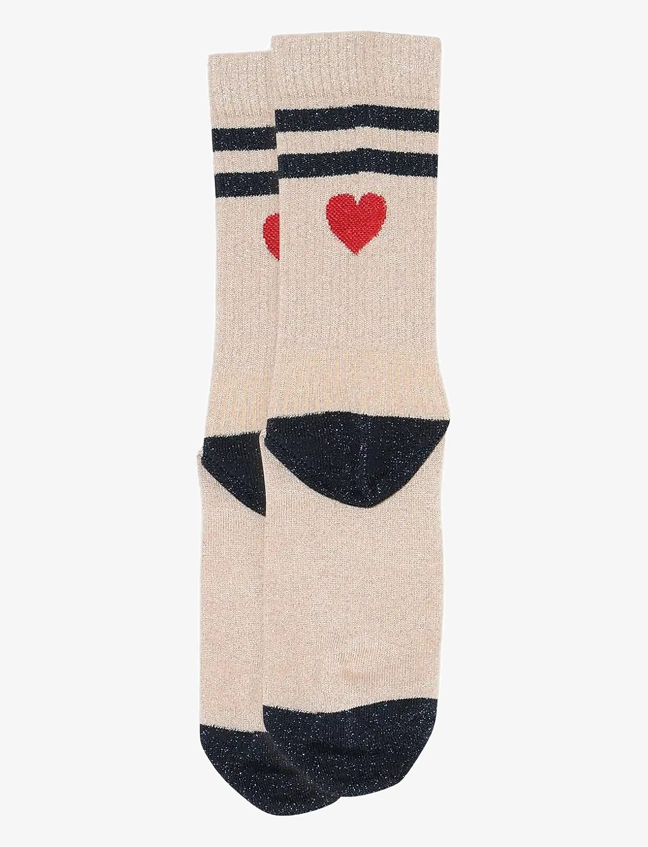 mp Denmark - Elga glitter socks - champagne beige - 1