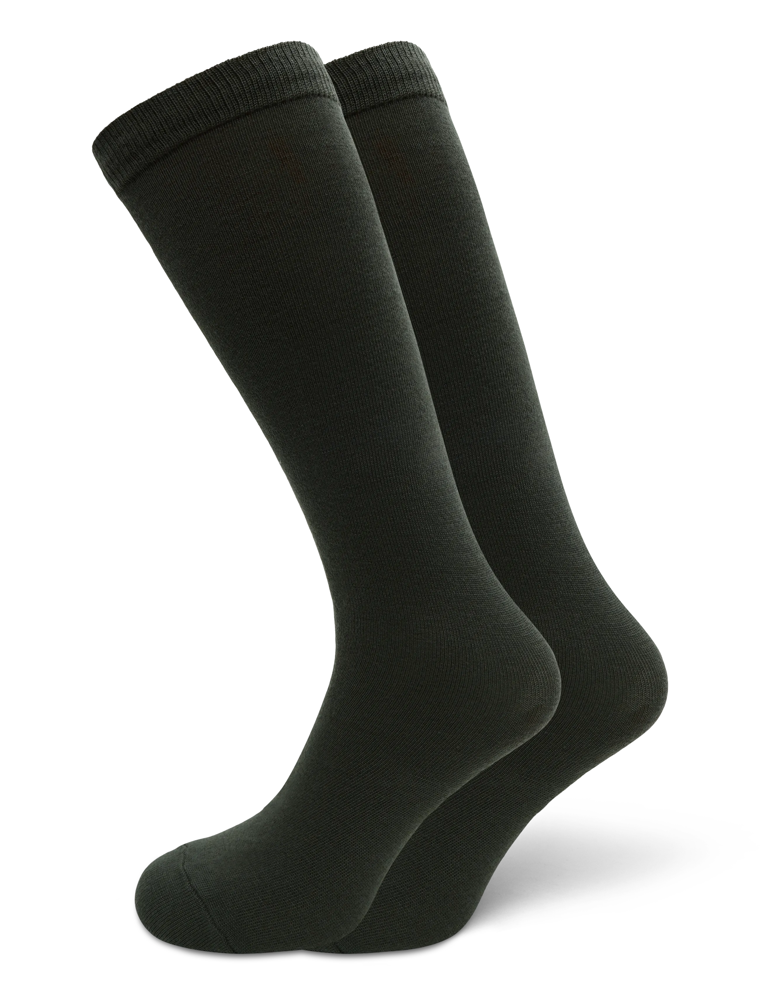 mp Denmark Wool/cotton knee socks - Knæstrømper - DUSTY IVY / khaki/green