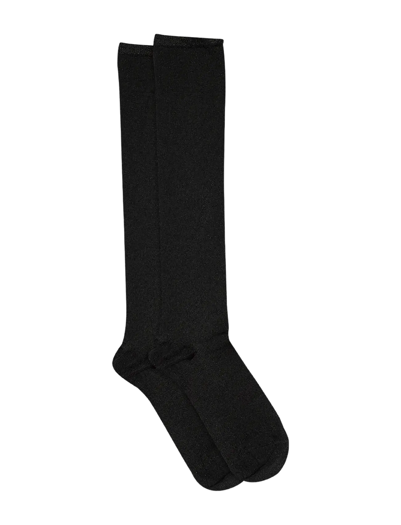 Nelly glitter knee socks - BLACK