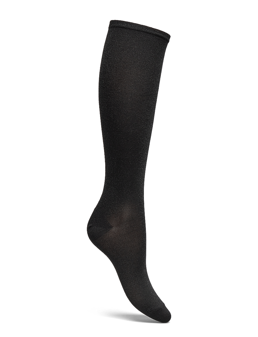 mp Denmark - Nelly glitter knee socks - knästrumpor - black - 1