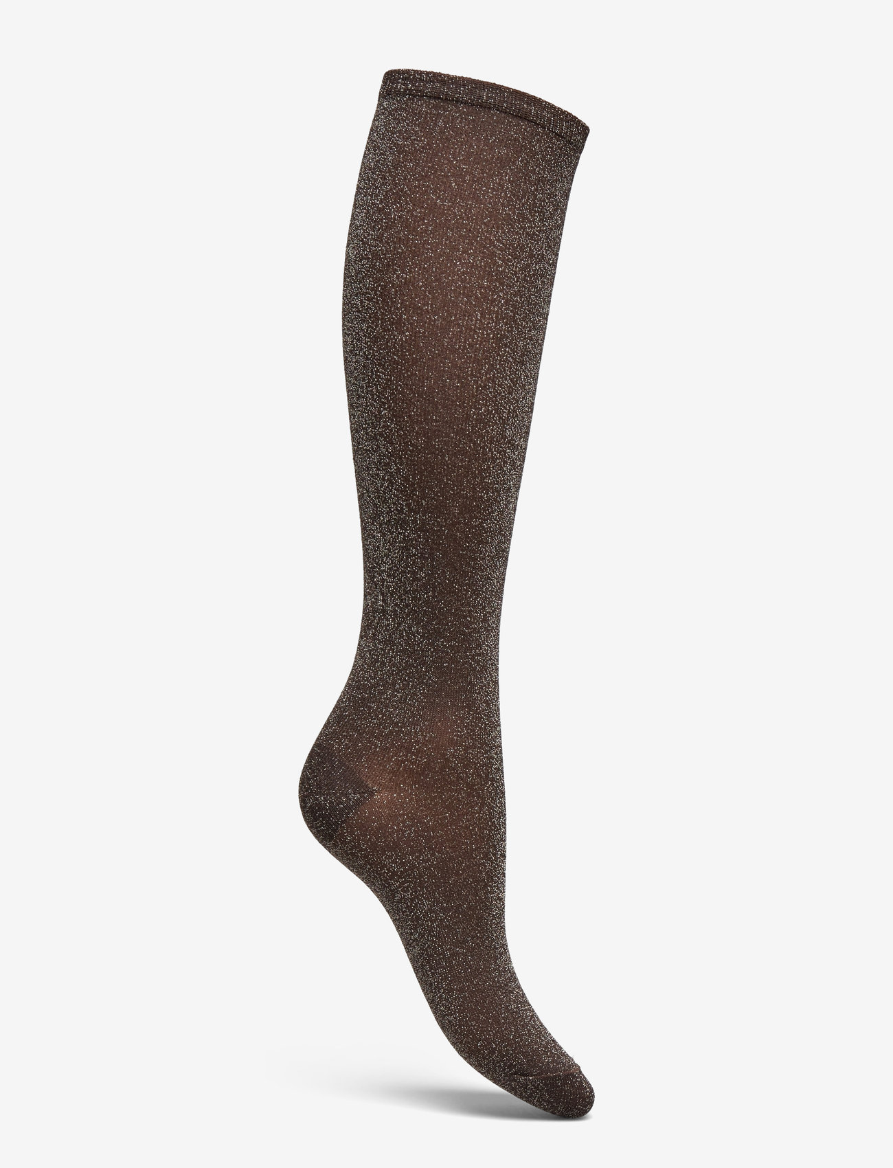 mp Denmark - Nelly glitter knee socks - knästrumpor - dark brown - 1
