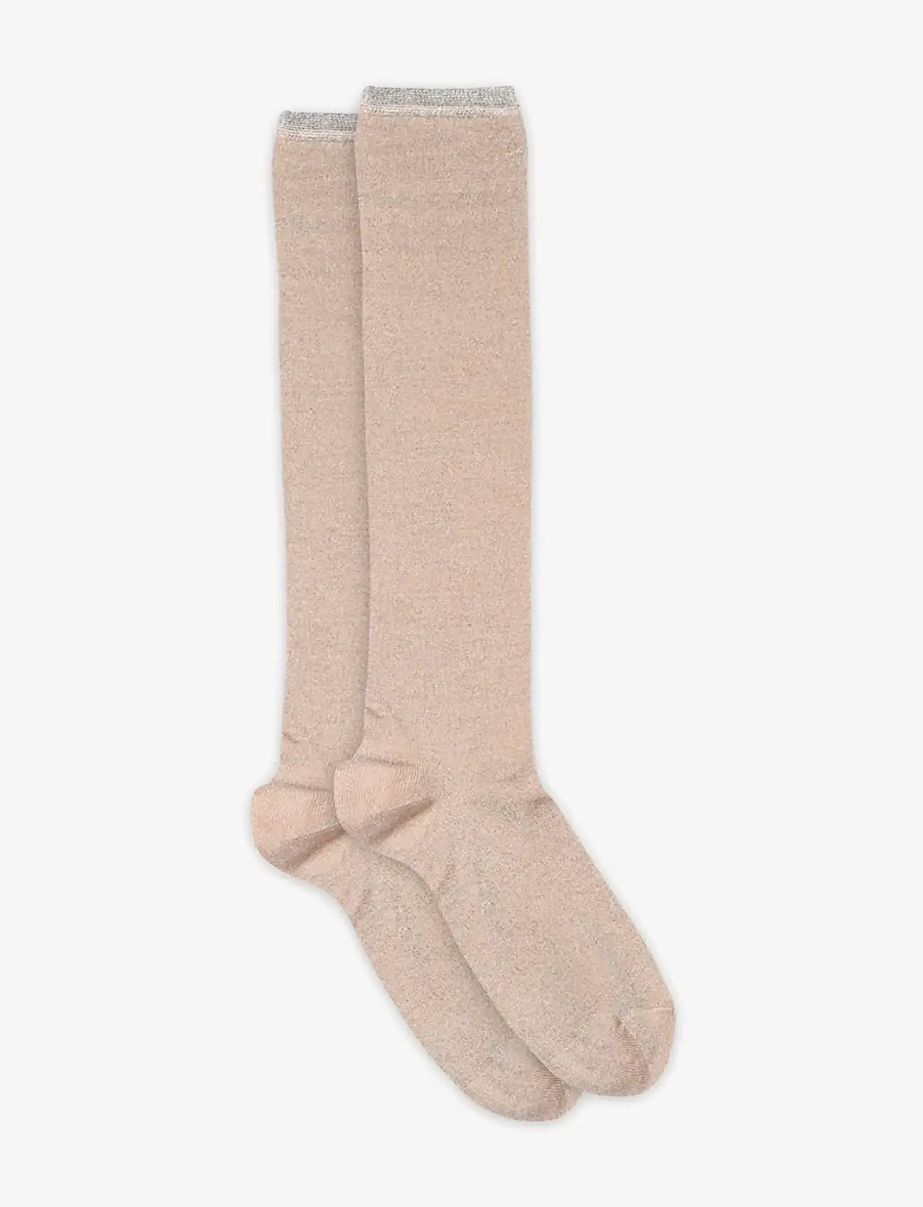 mp Denmark - Nelly glitter knee socks - knee-high socks - pink champagne - 0