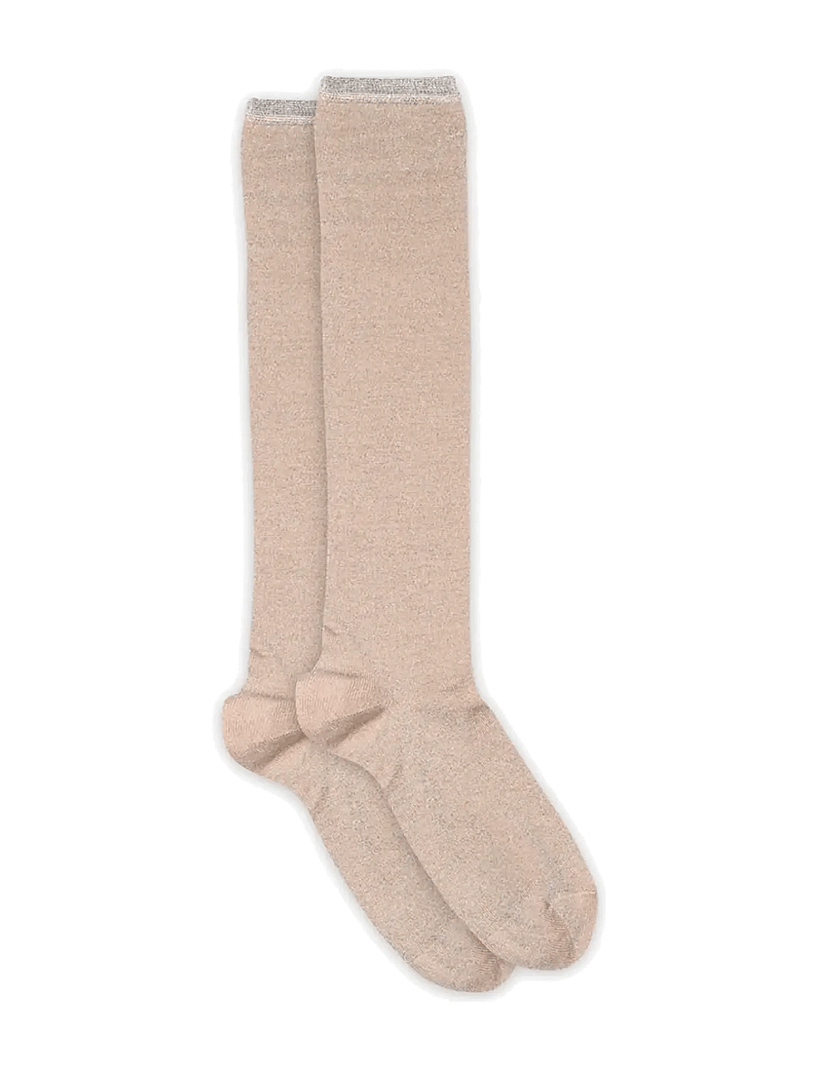 mp Denmark - Nelly glitter knee socks - knästrumpor - pink champagne - 0