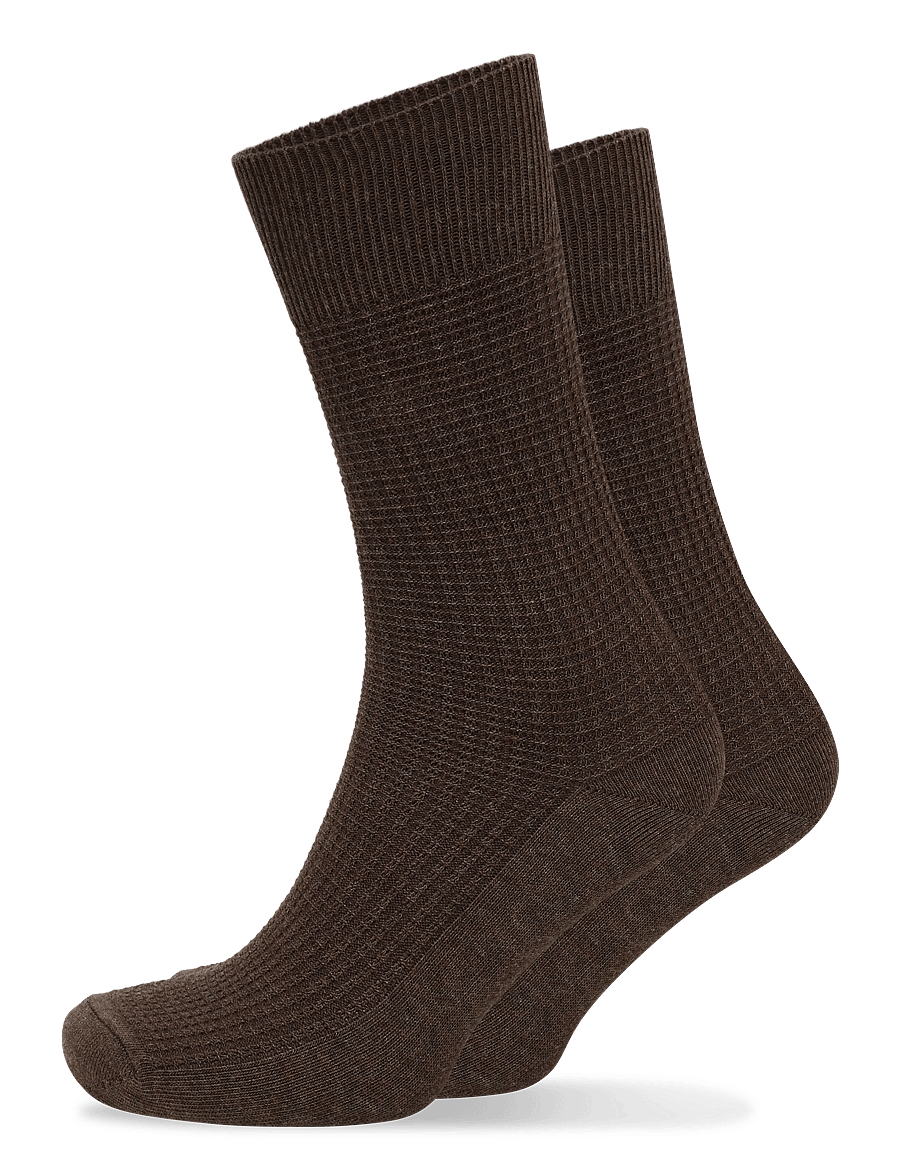 mp Denmark - Aksel socks - tennissocken - brown melange - 0
