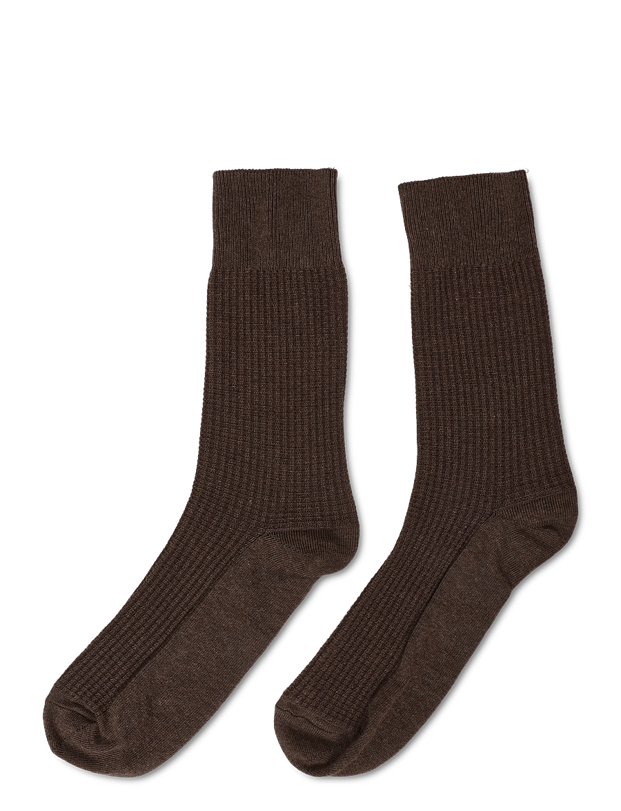 mp Denmark - Aksel socks - tennissocken - brown melange - 1