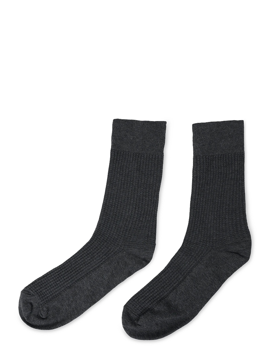 mp Denmark - Aksel socks - tennissocken - dark grey melange - 1