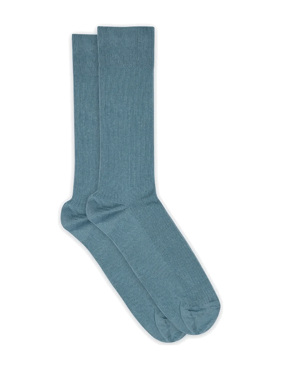 mp Denmark - Erik socks - crew socks - provincial blue - 0