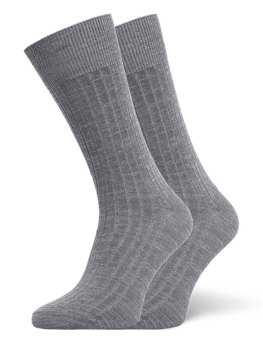 mp Denmark - Olav socks - vanliga strumpor - grey melange - 0