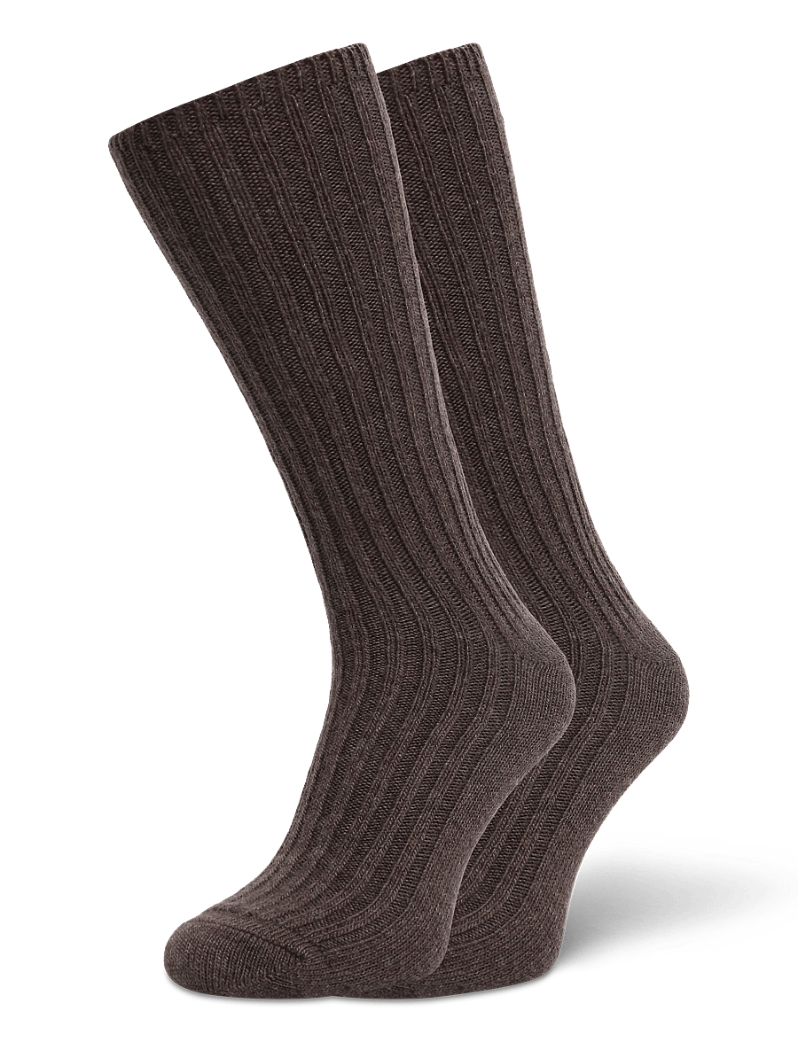 mp Denmark - Baldur socks - vanliga strumpor - brown melange - 0