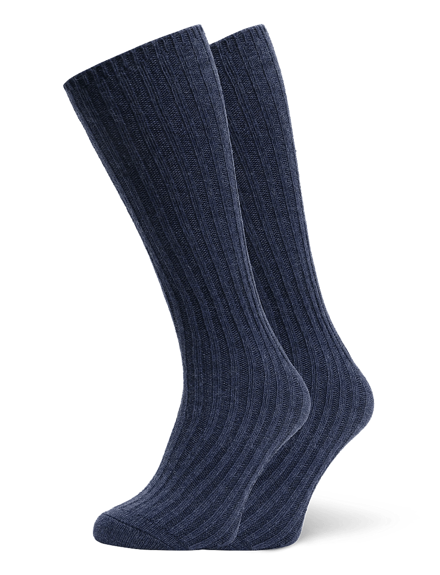 mp Denmark - Baldur socks - vanliga strumpor - dark denim melange - 0