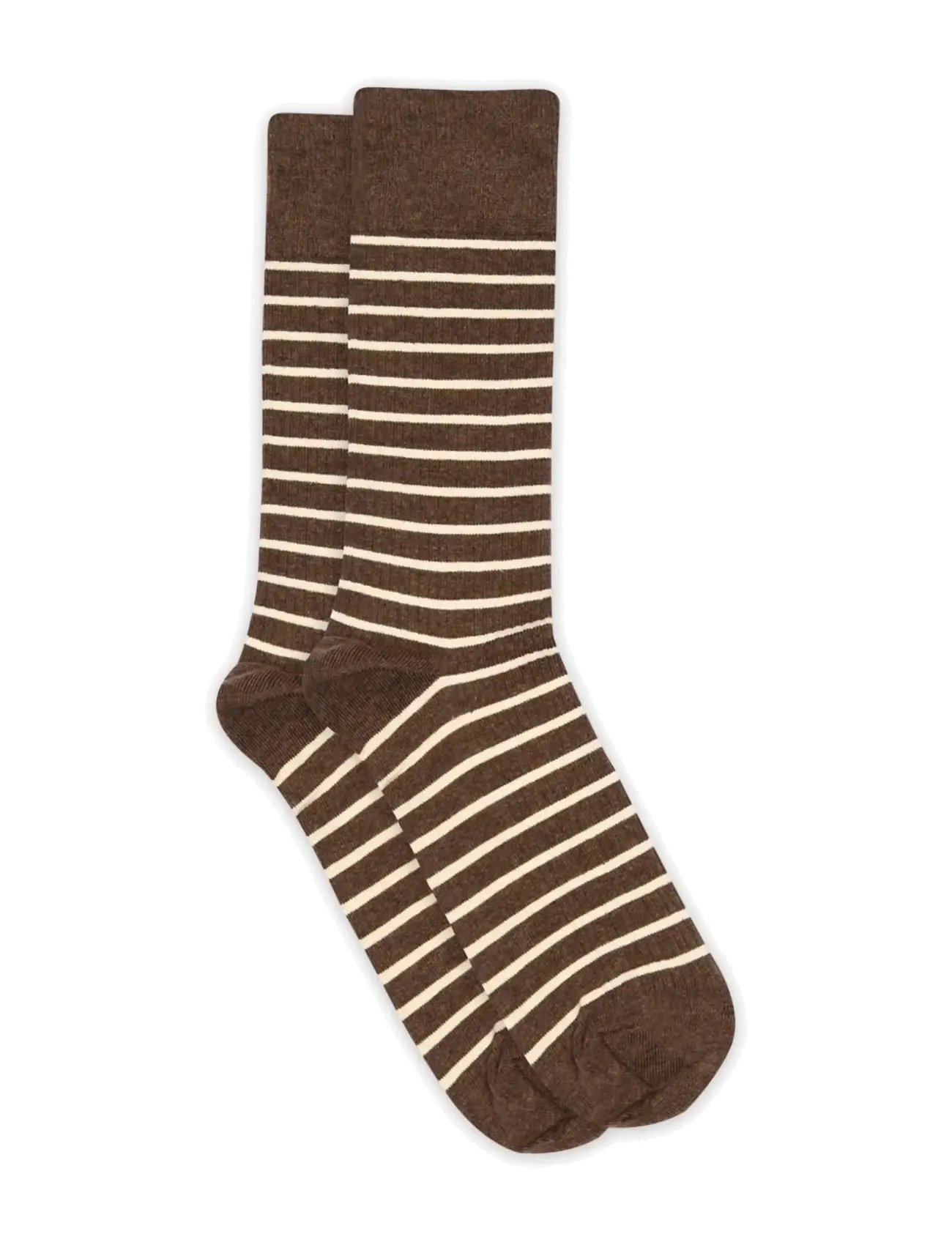 mp Denmark Knud socks - Sokker - BROWN MELANGE / brown