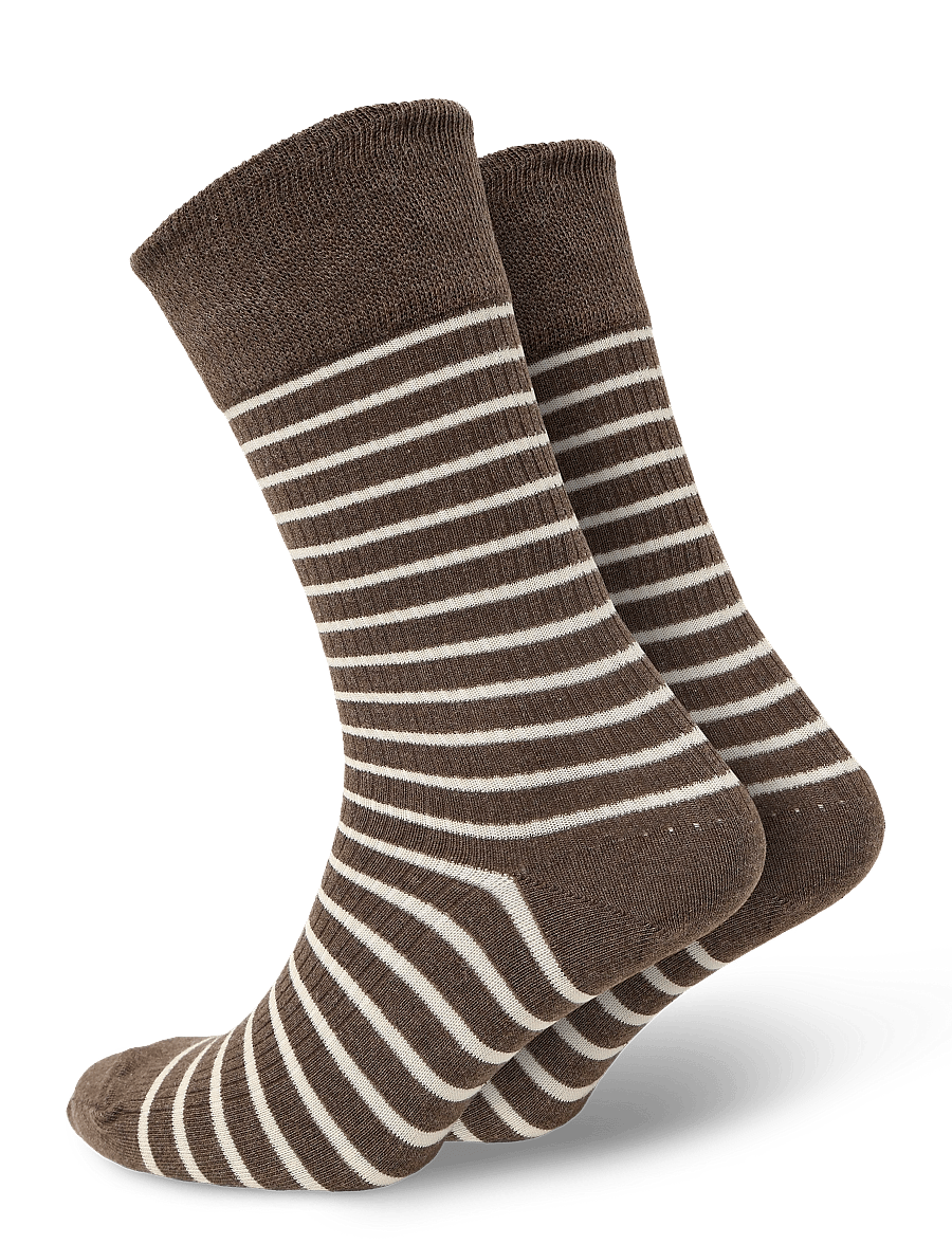 mp Denmark - Knud socks - vanliga strumpor - brown melange - 0