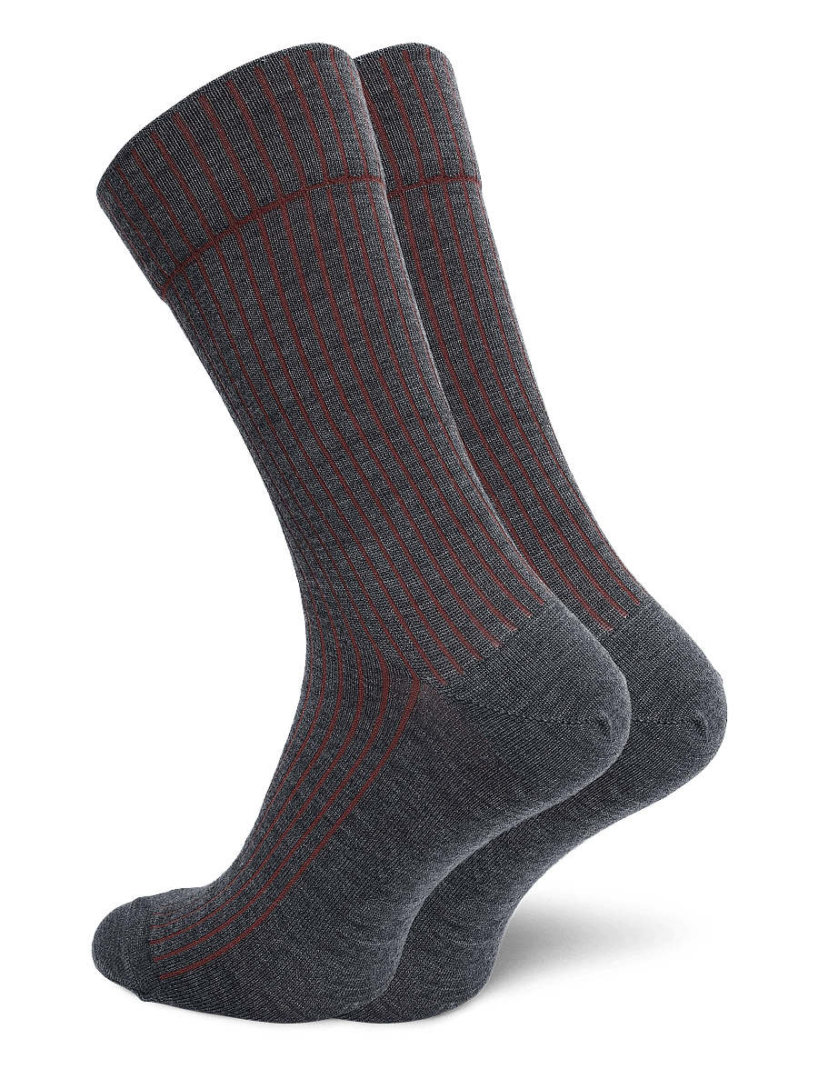 mp Denmark - Ditlev socks - vanliga strumpor - dark grey melange - 0