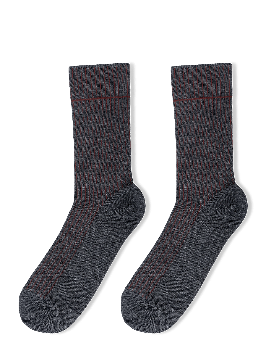 mp Denmark - Ditlev socks - vanliga strumpor - dark grey melange - 1