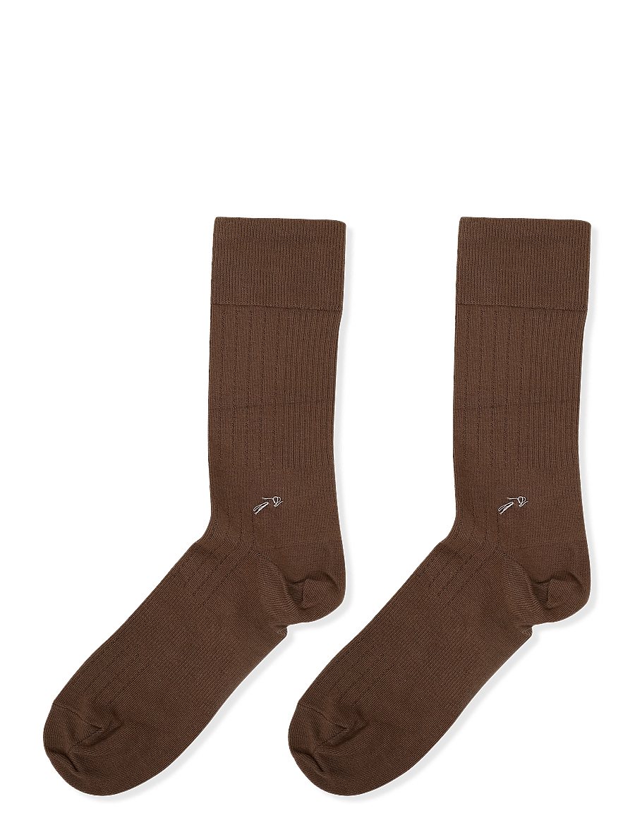 mp Denmark - Frank socks - vanliga strumpor - teak - 1