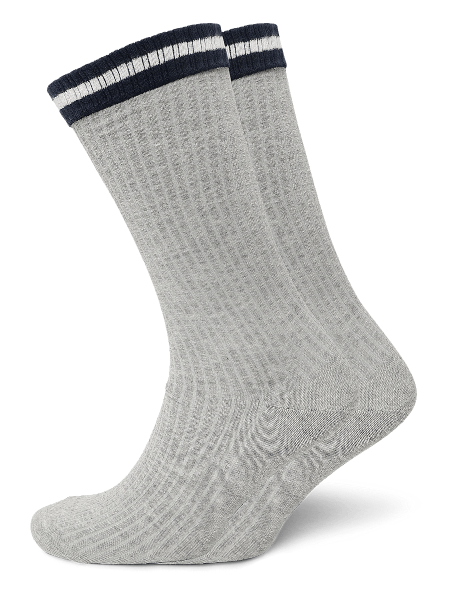 mp Denmark - Aske socks - vanliga strumpor - grey melange - 0