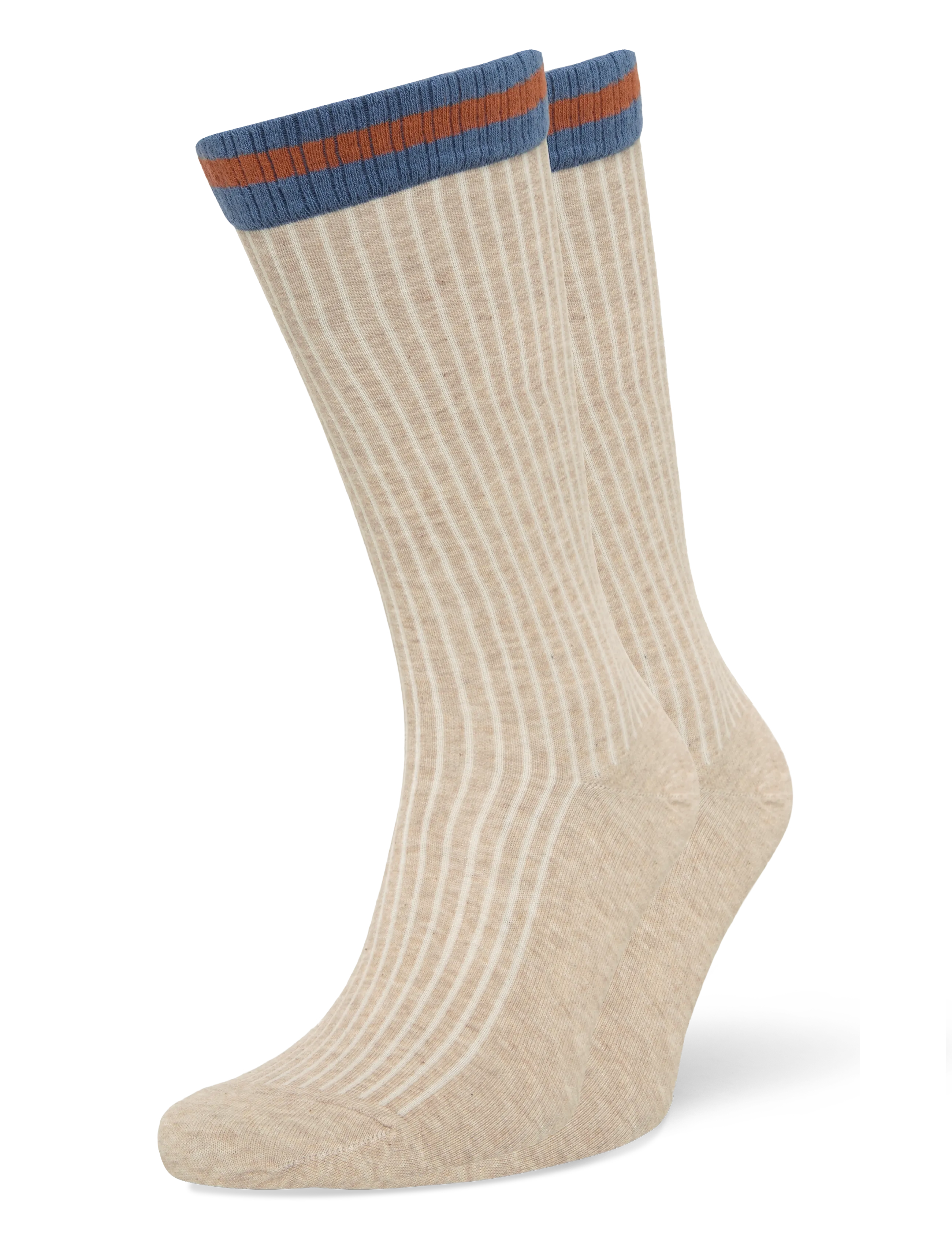 mp Denmark Aske socks - Socken - LIGHT BROWN MELANGE / beige