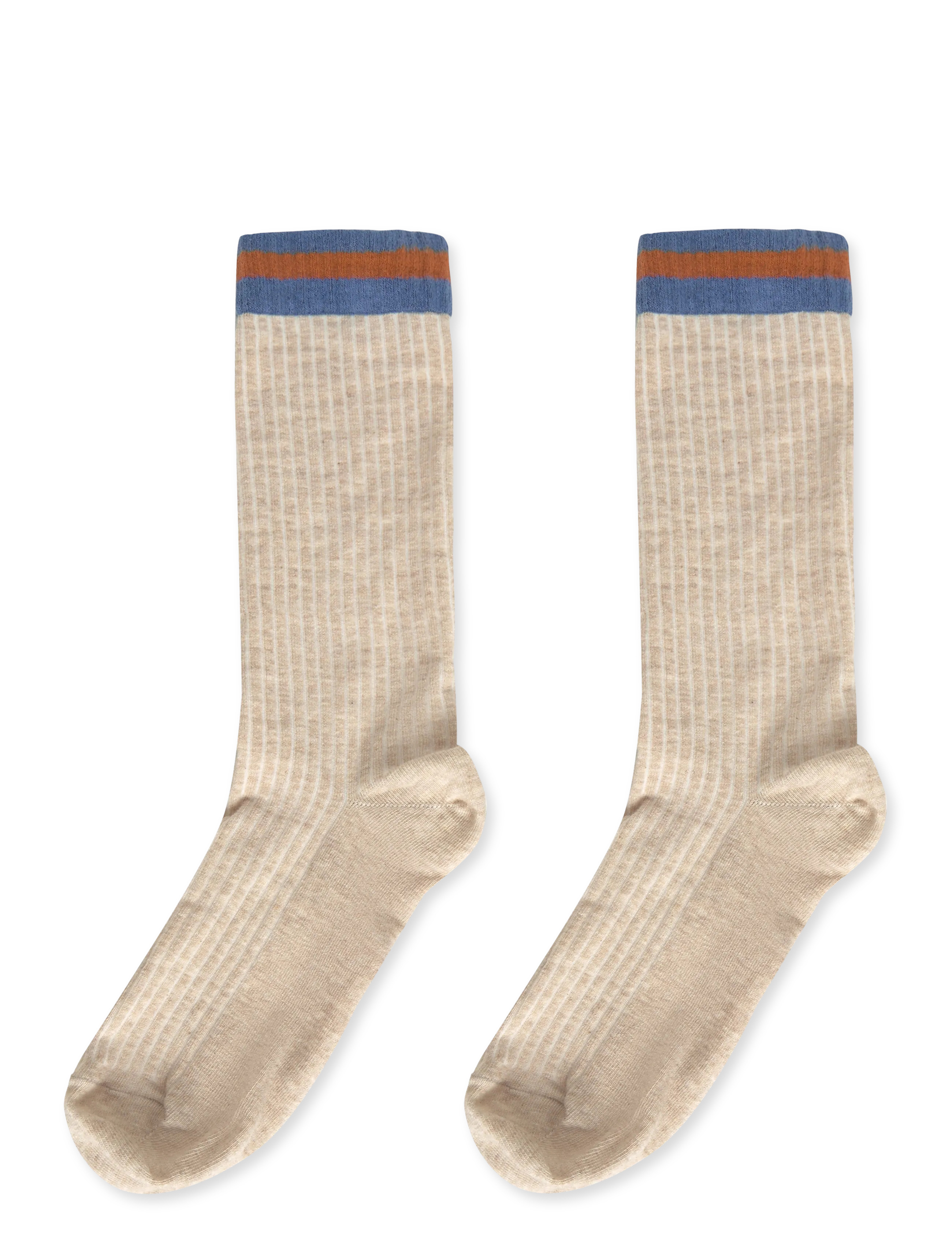 mp Denmark - Aske socks - tennissocken - light brown melange - 1
