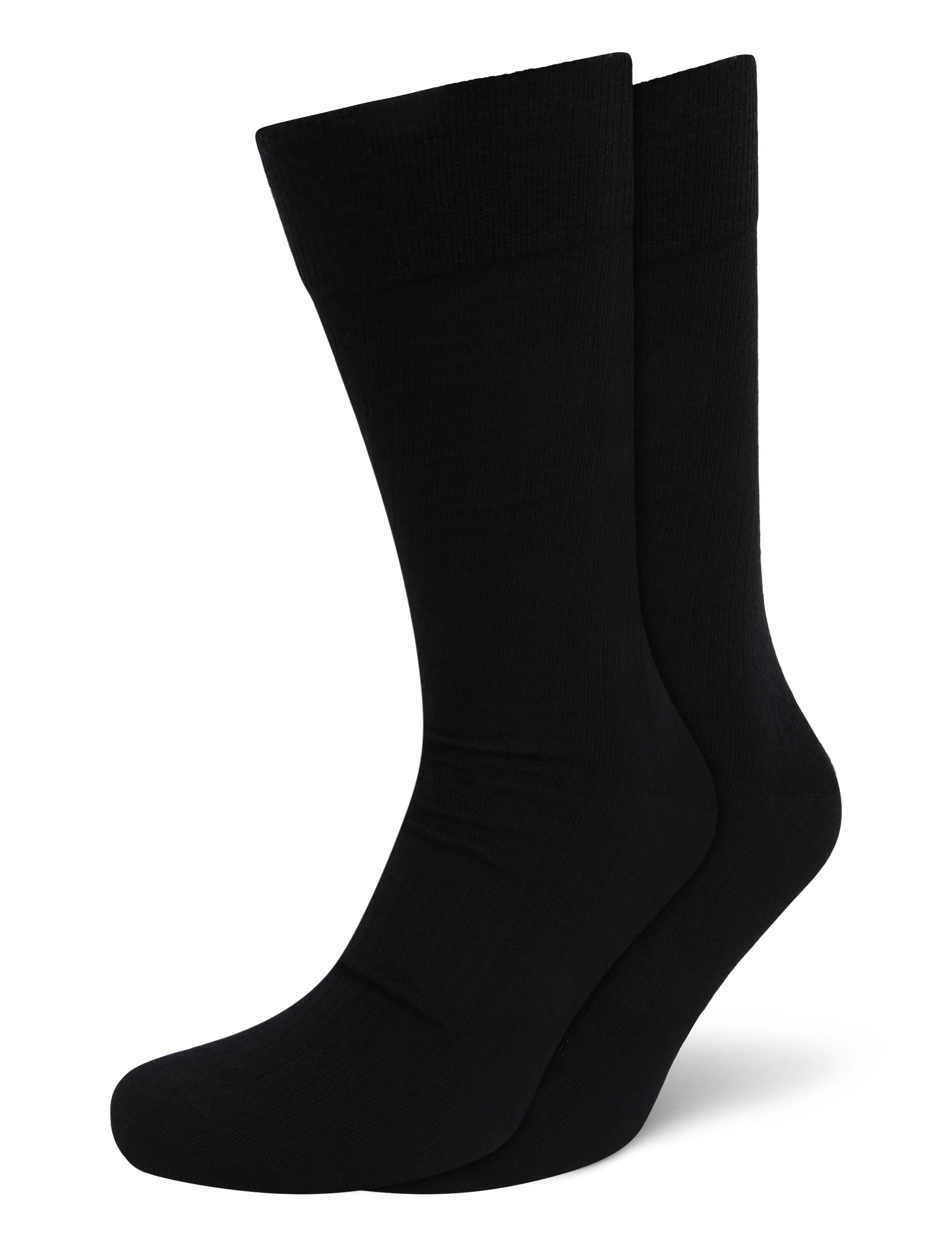 mp Denmark Wool rib socks - Sokker - BLACK / black