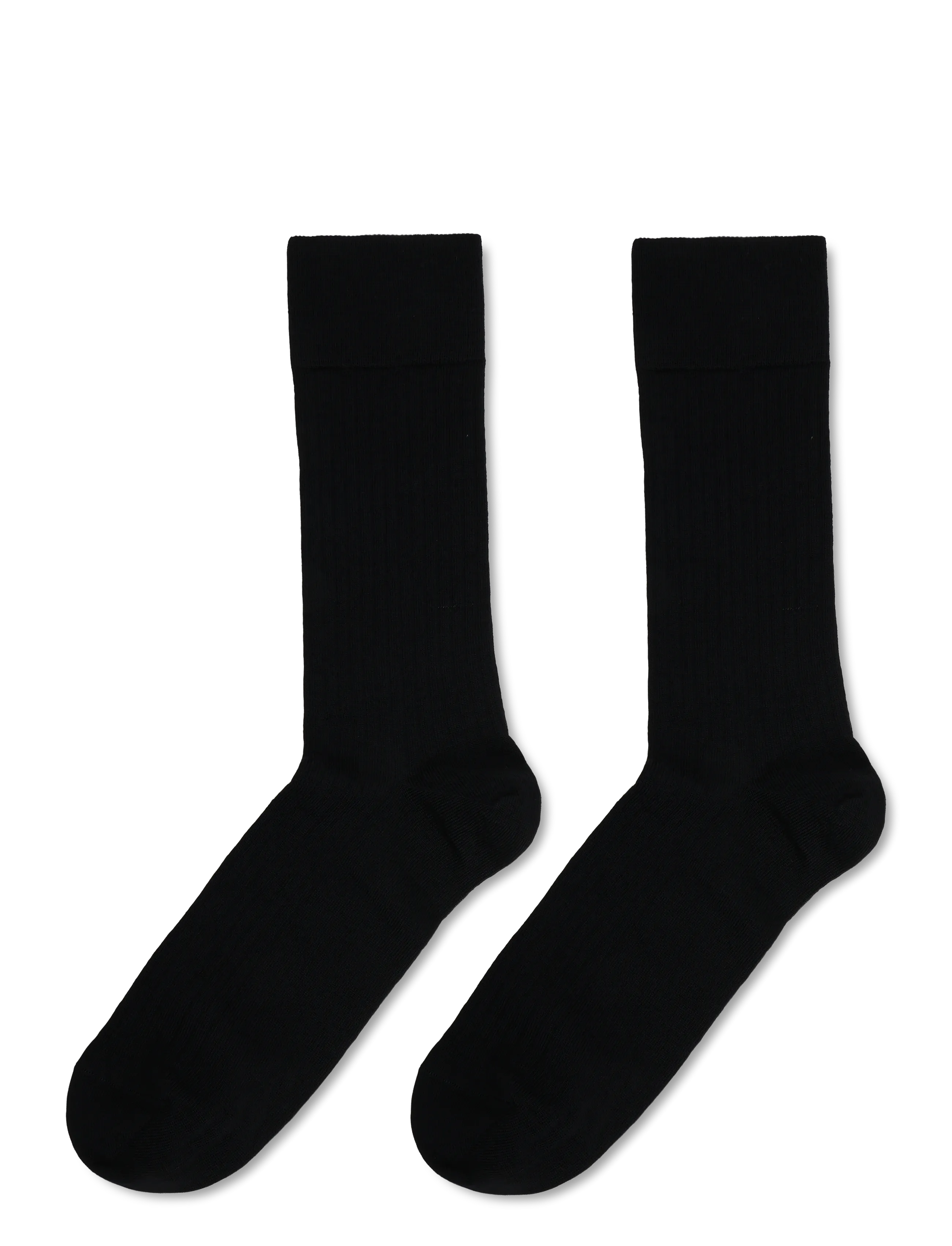 mp Denmark - Wool rib socks - klassikalised sokid - black - 1