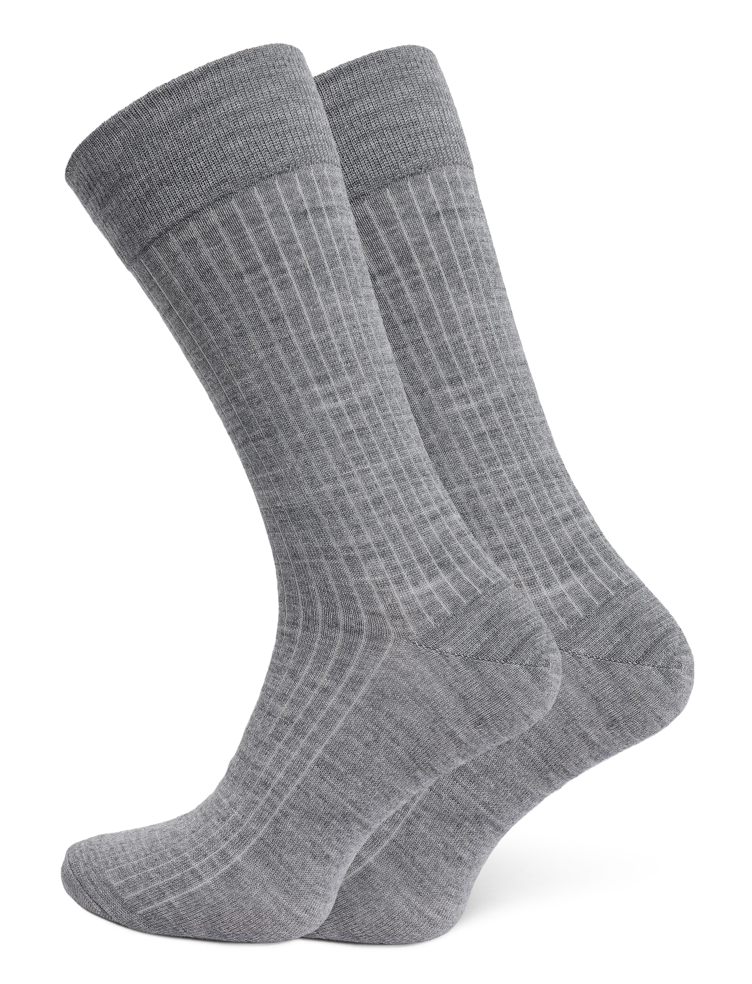 mp Denmark Wool rib socks - Tennissocken - GREY MELANGE / grey