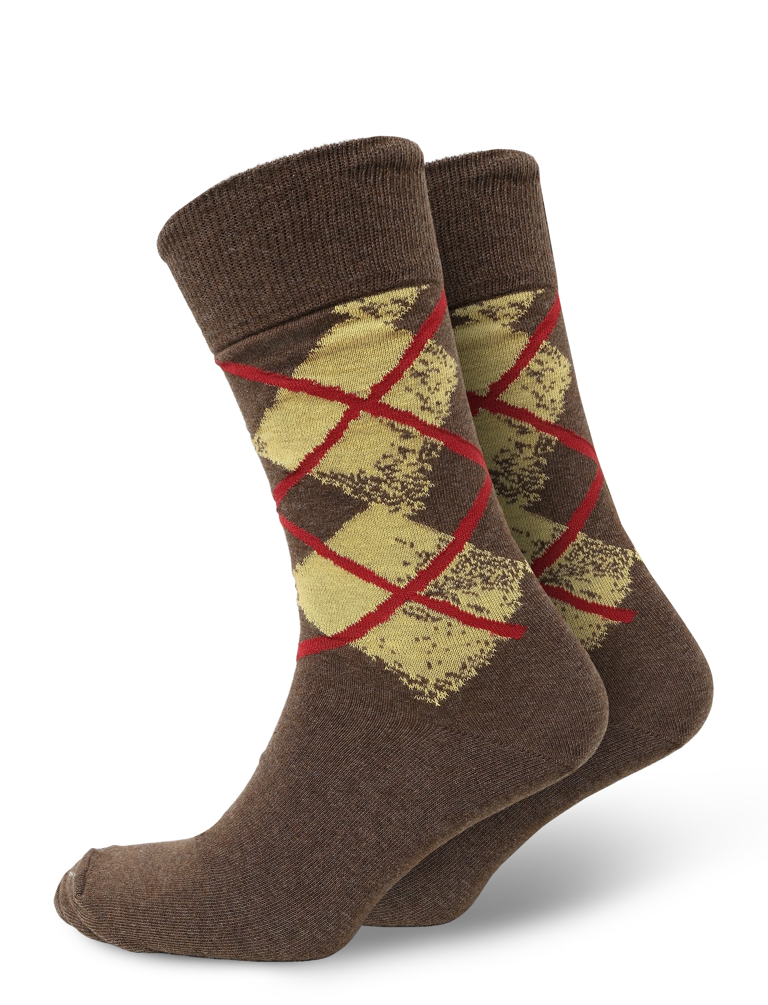mp Denmark Helge socks - Klassikalised sokid - BROWN MELANGE / brown