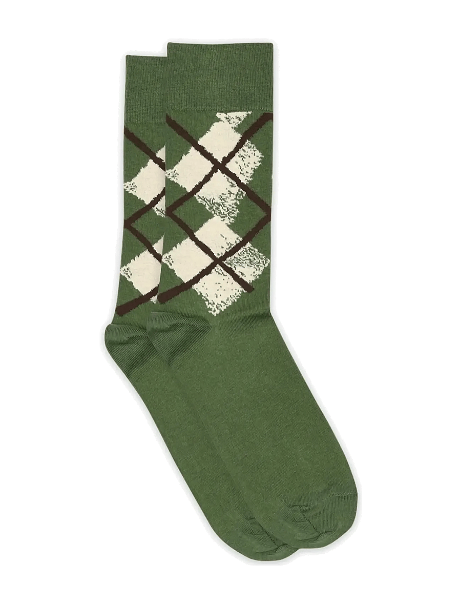 mp Denmark - Helge socks - sokker - elm green - 0
