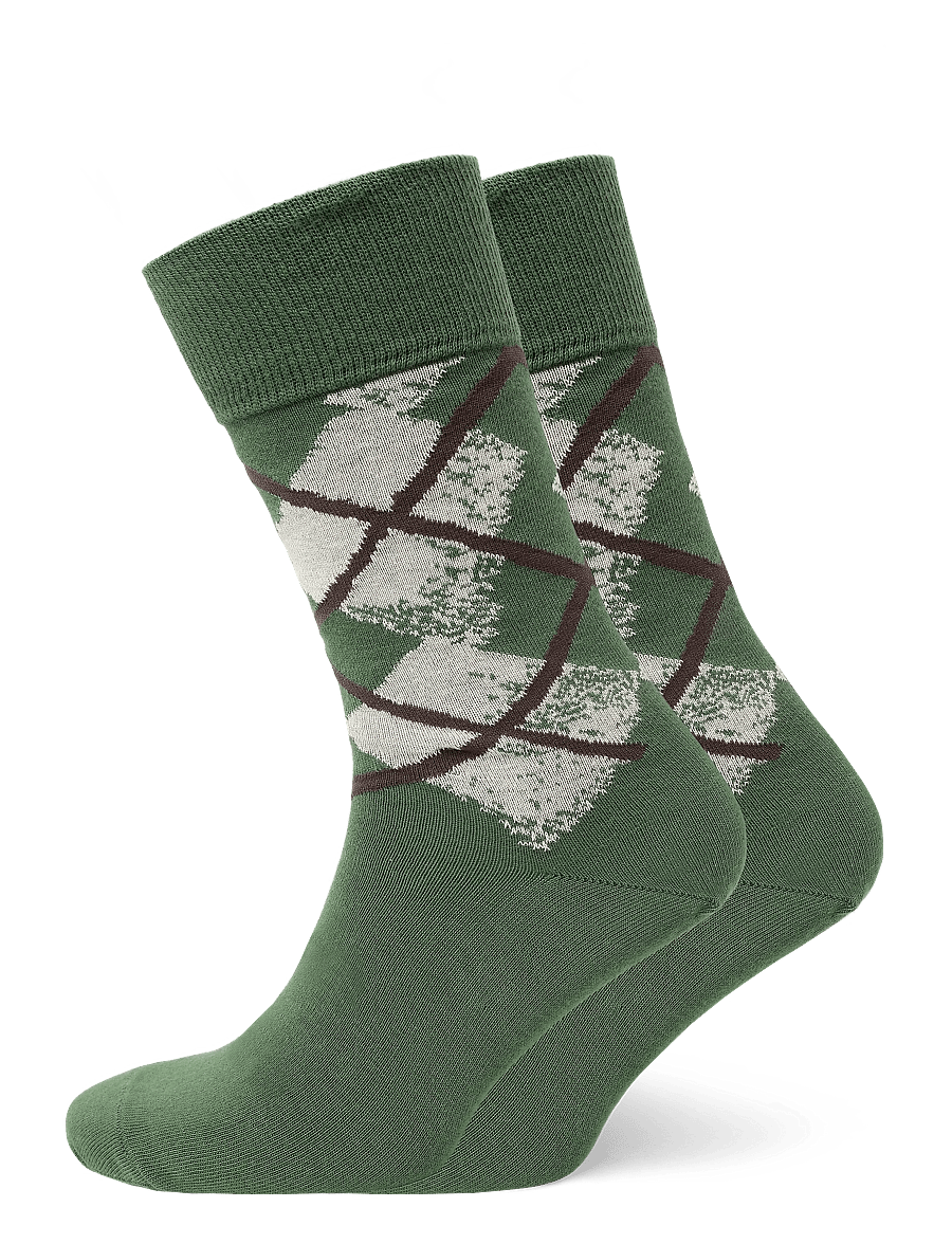 mp Denmark - Helge socks - vanliga strumpor - elm green - 0