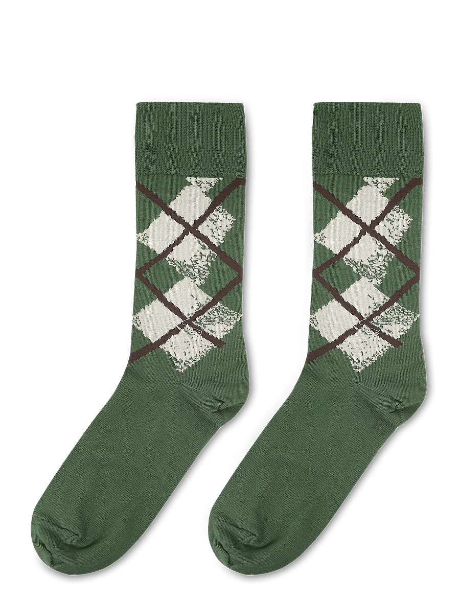 mp Denmark - Helge socks - vanliga strumpor - elm green - 1