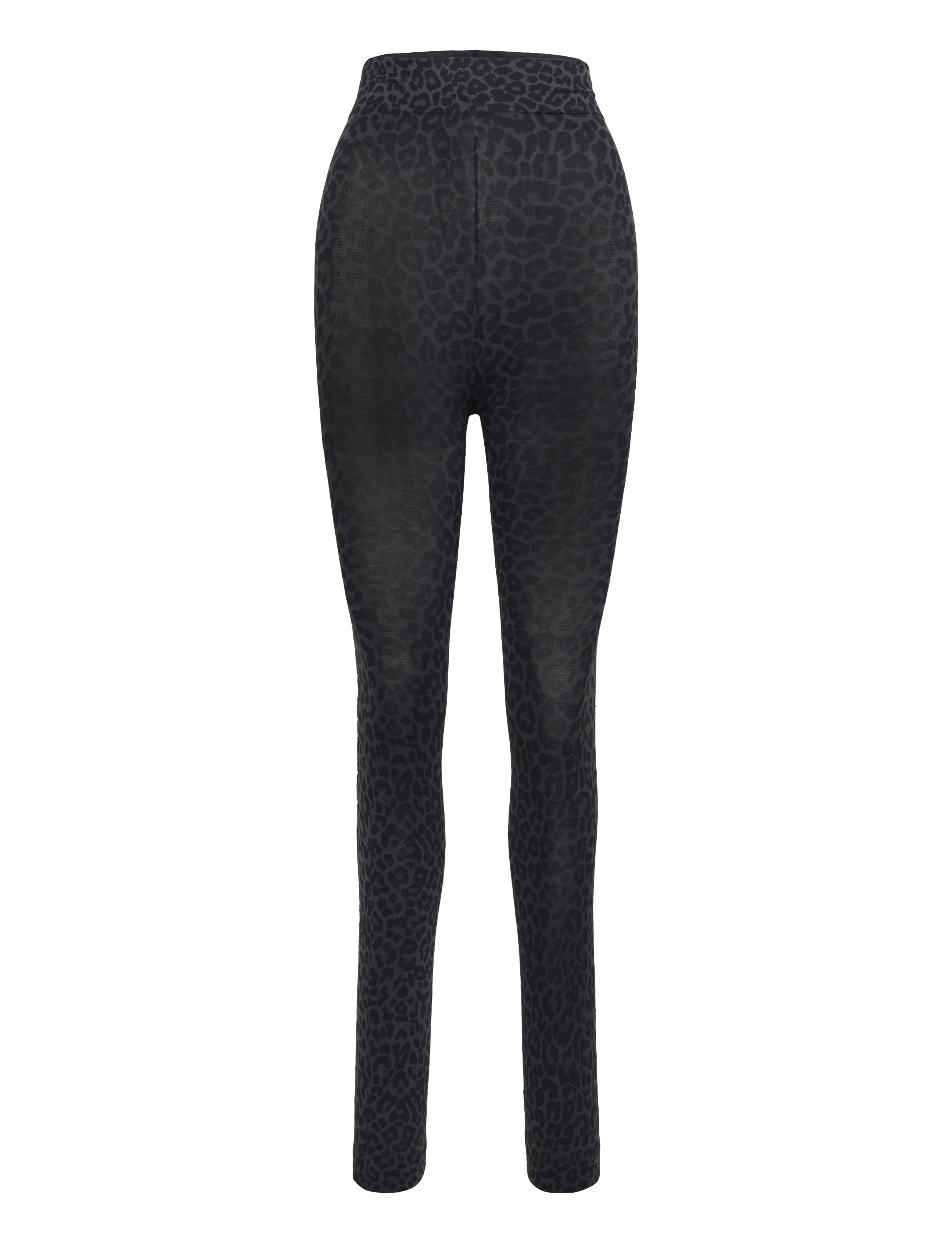 MP DENMARK Leopard Footless - 150 Denier Grau - One Size - Damen