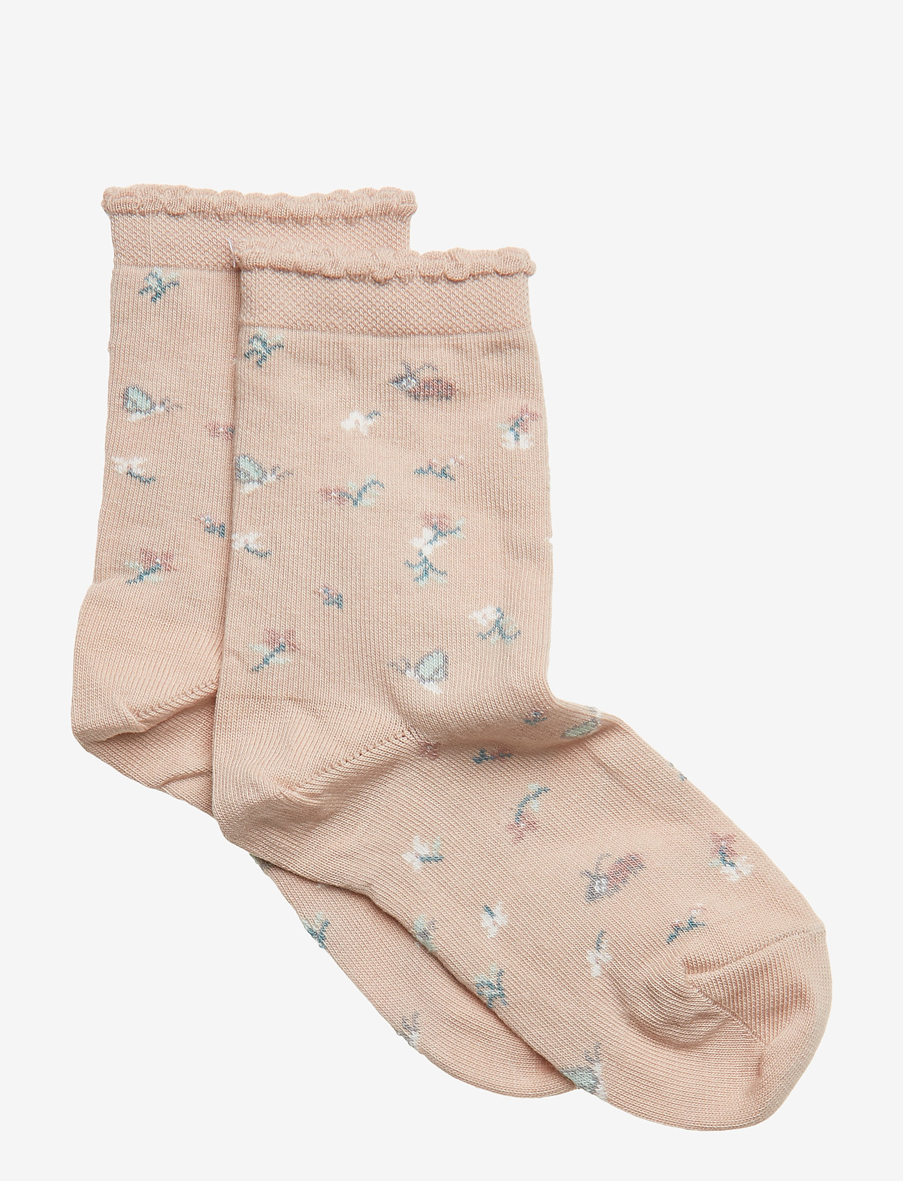 mp Denmark - Vertical stripes socks - lägsta priserna - rose dust - 0