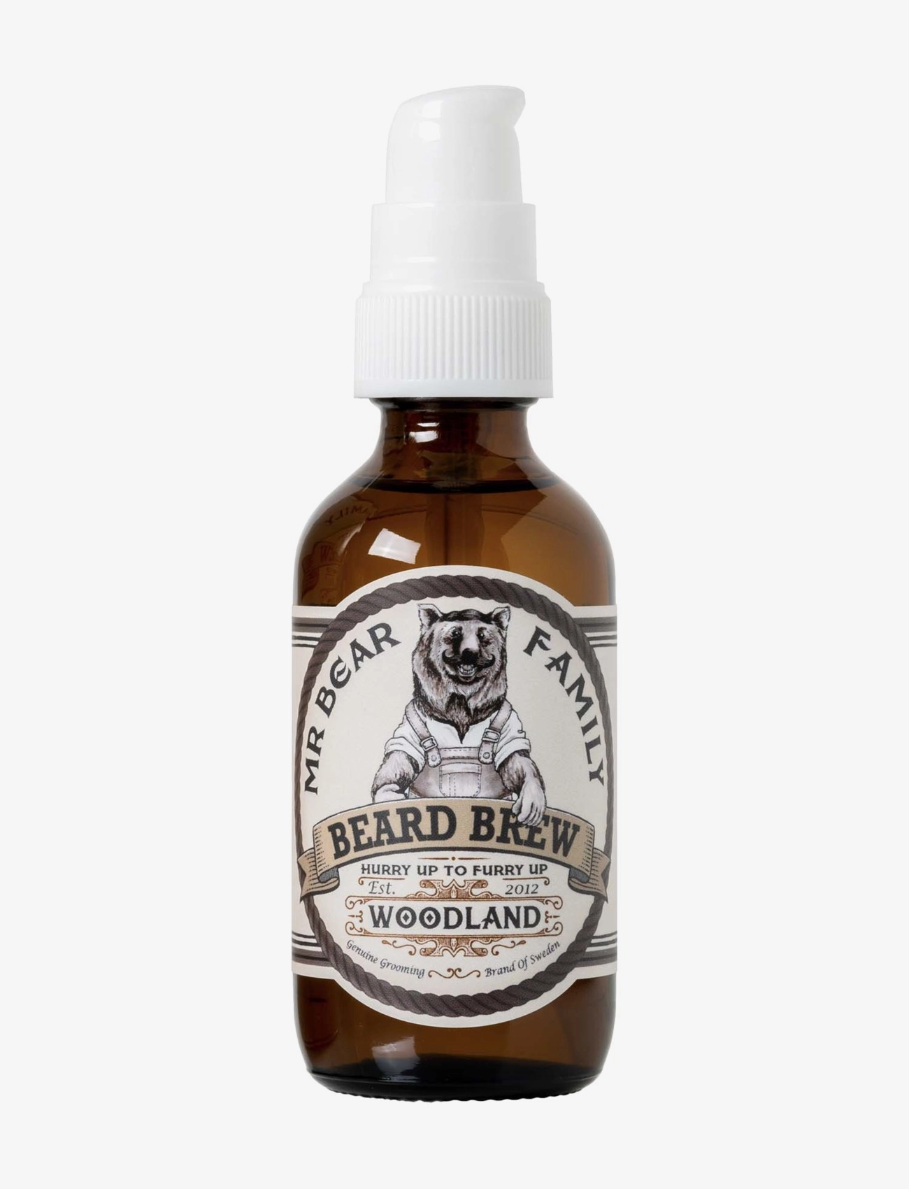 Mr Bear Family Beard Brew Woodland 60Ml, Beard Vinegar & Dressing Bottles, Nude, Str: 60 ML
