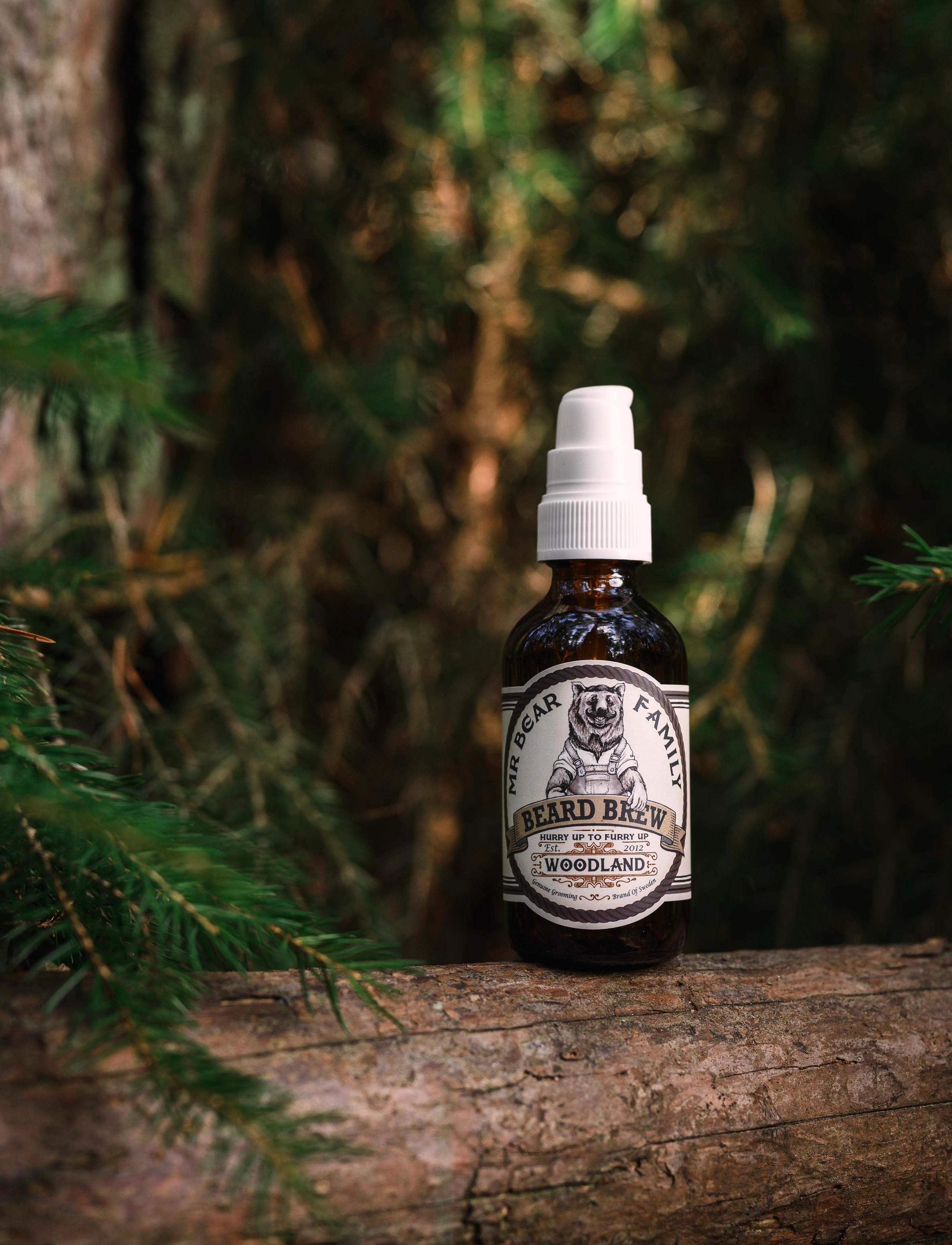 Mr Bear Family Beard Brew Woodland 60ml, 60 ml, Nude, Skæg & Overskæg > Skægolie, Herre