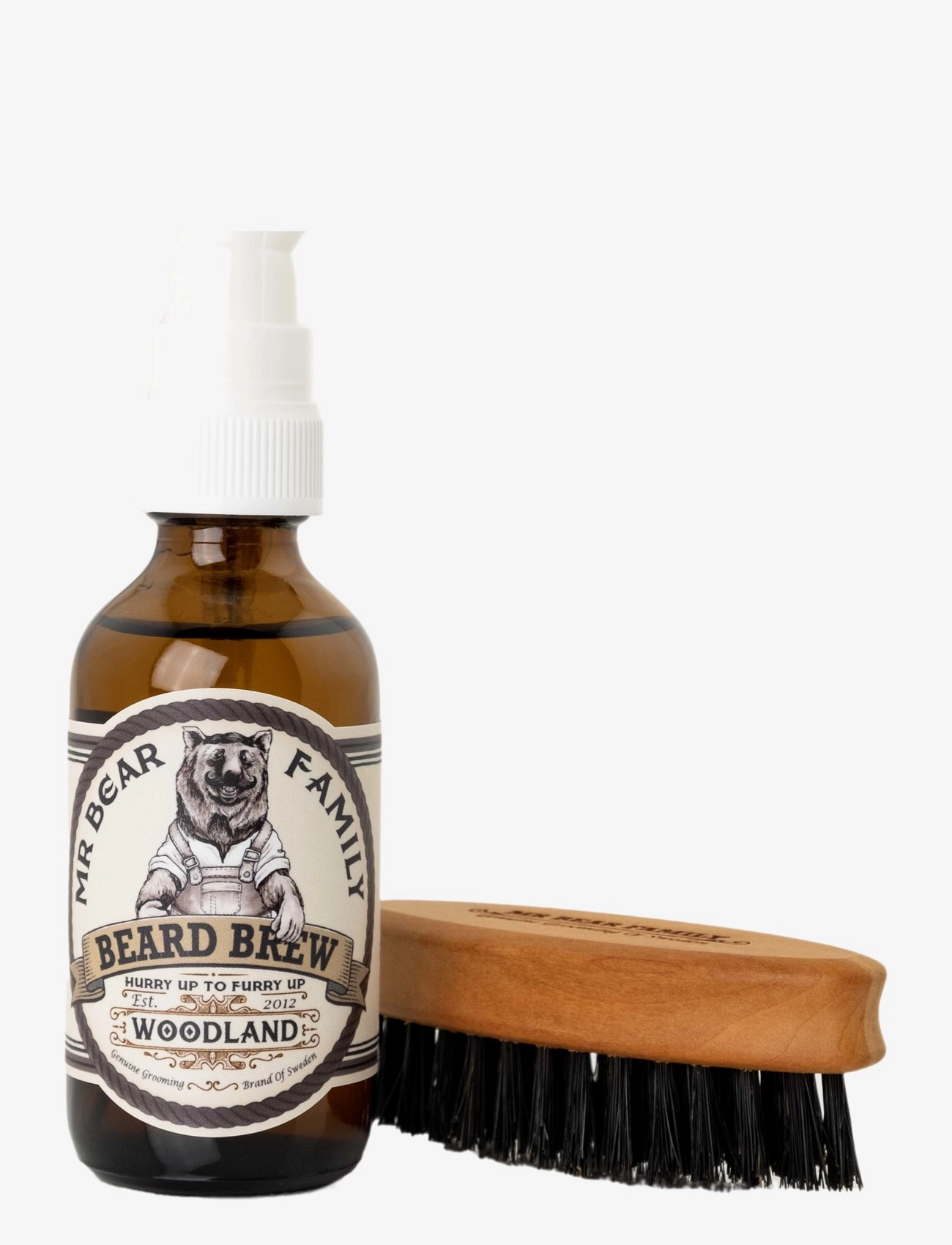 Mr Bear Family Kit - Brew & Brush Woodland - Parta & Viikset - NO COLOR / undefined