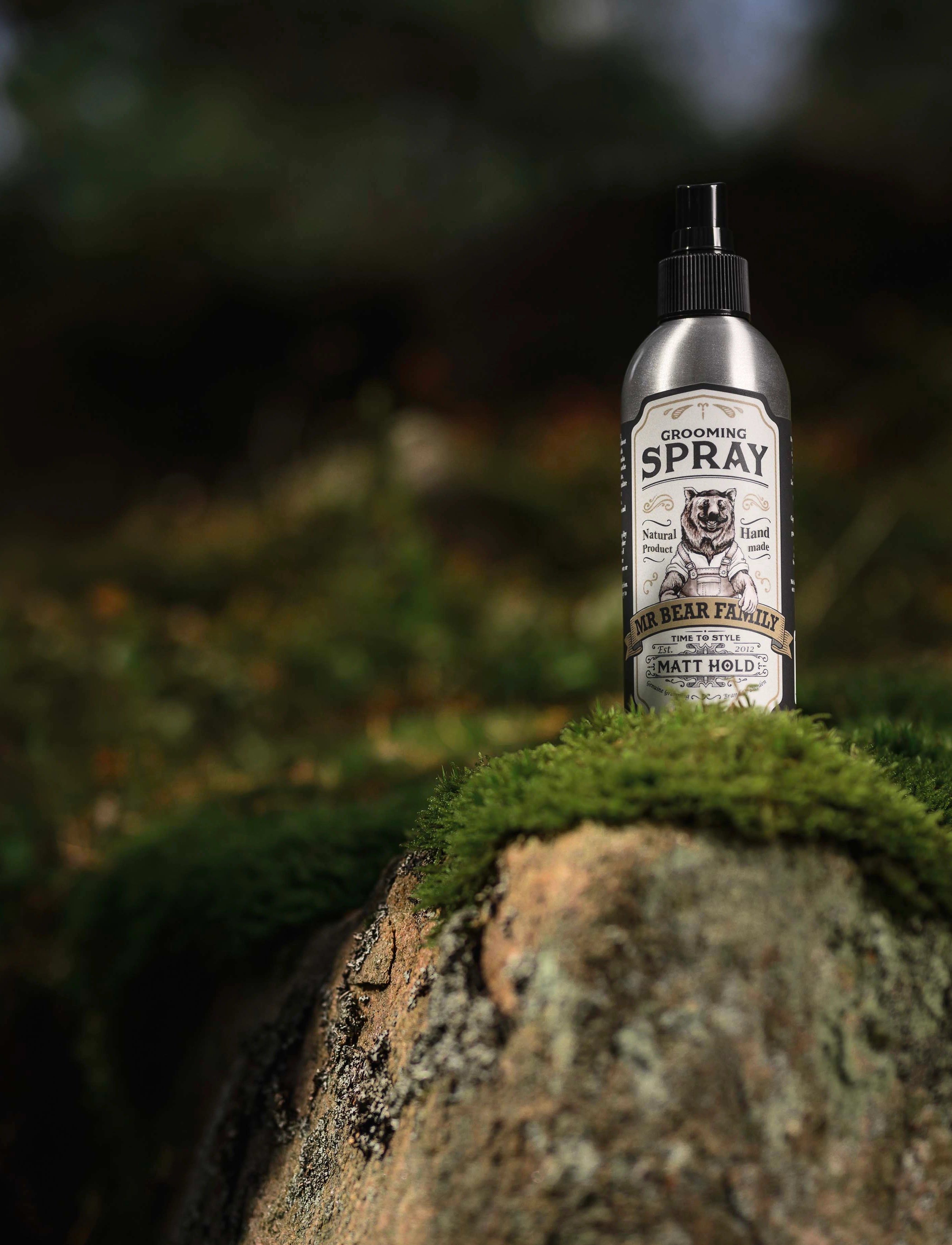 Mr Bear Family Grooming Spray - Matt Hold, 200 ml, Nude, Skæg Og Overskæg > Skægvoks Og Skægbalsam, Herre