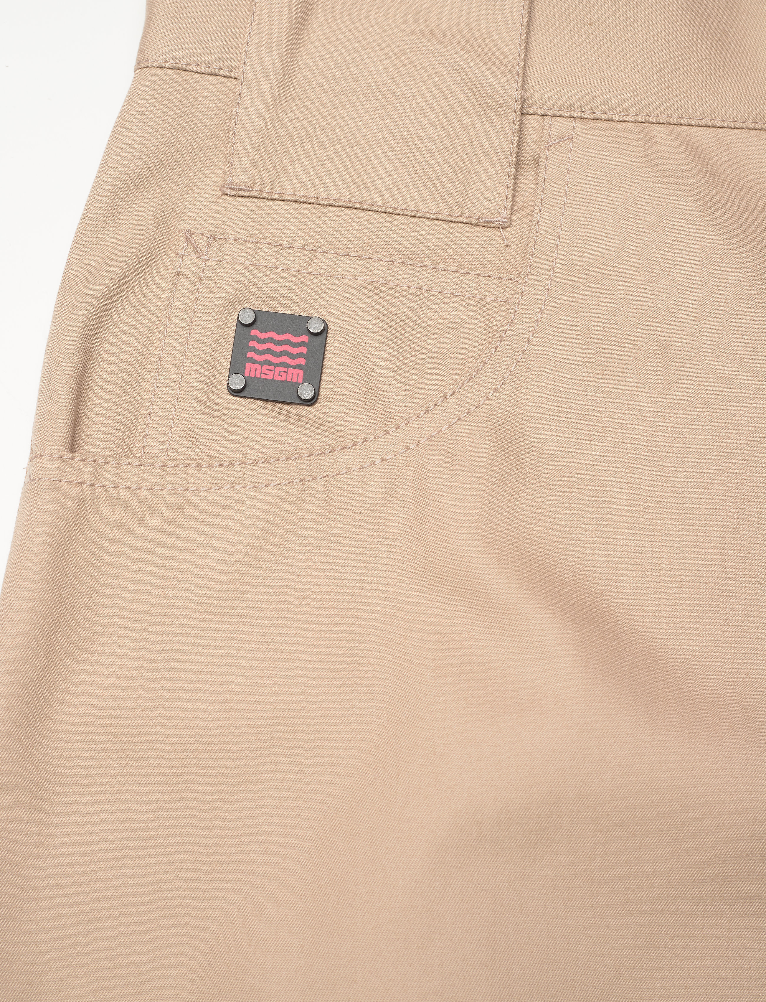 MSGM - BERMUDA/SHORTS - lühikesed vabaajapüksid - beige - 2
