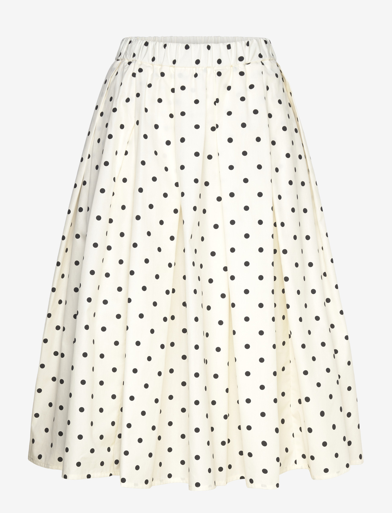 MSGM - GONNA/SKIRT - pleated skirts - off white + black - 0