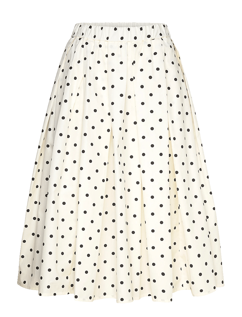 MSGM - GONNA/SKIRT - faltenröcke - off white + black - 0