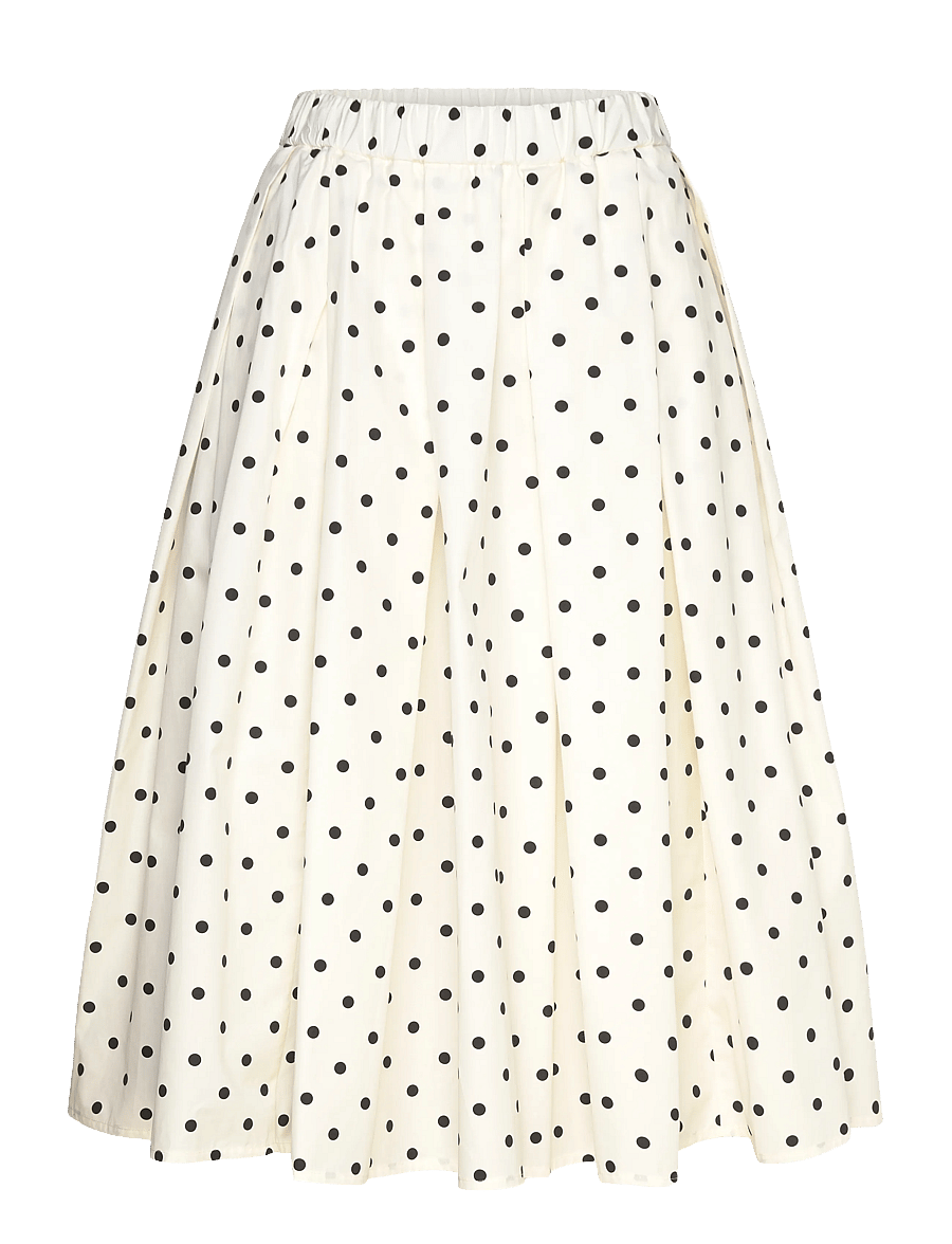 MSGM - GONNA/SKIRT - faltenröcke - off white + black - 0
