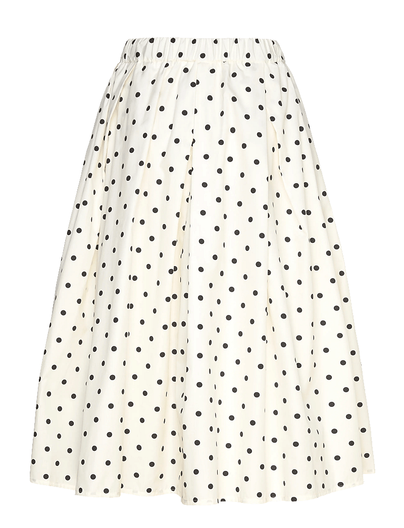 MSGM - GONNA/SKIRT - faltenröcke - off white + black - 1